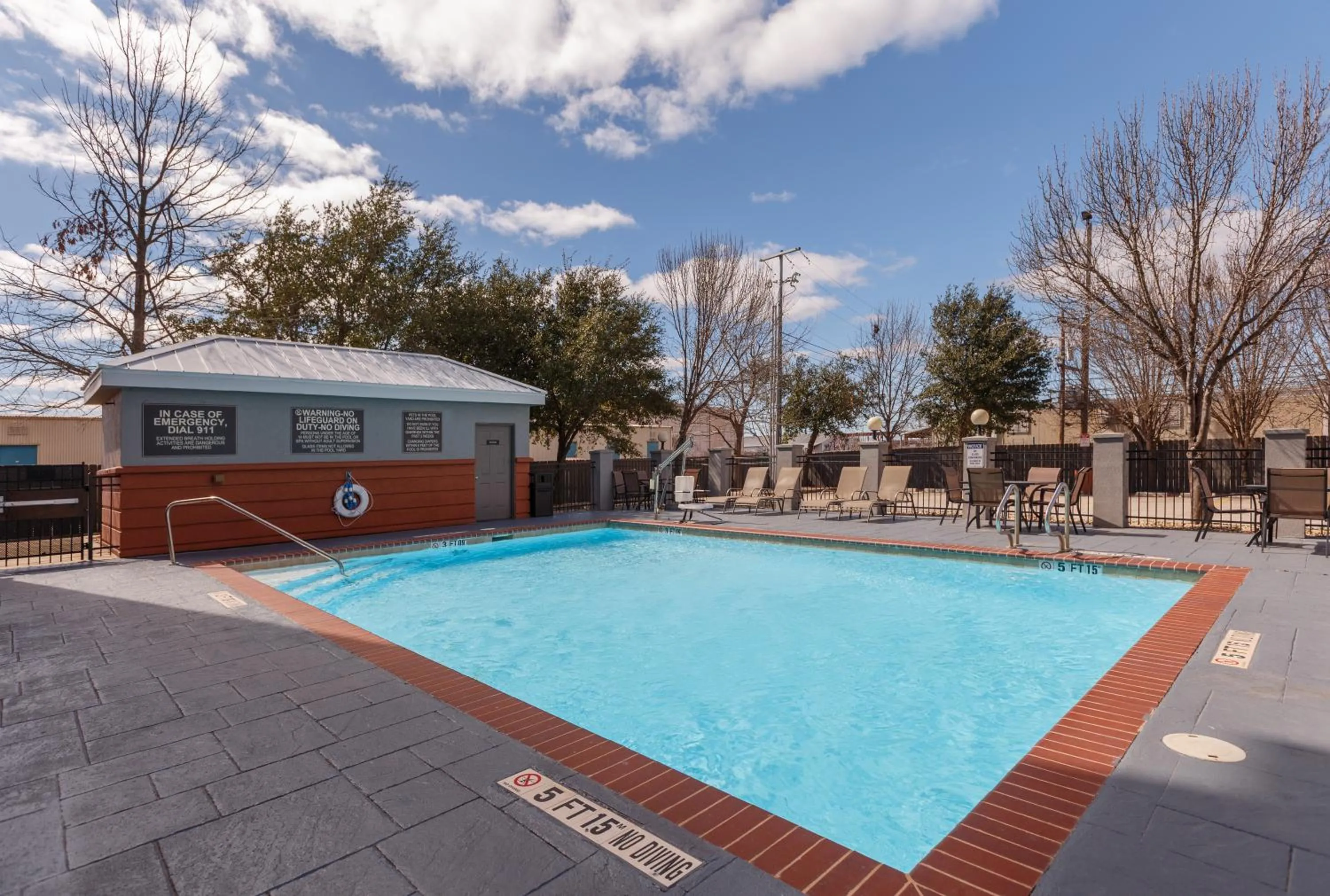 Pool view in Candlewood Suites San Marcos by IHG