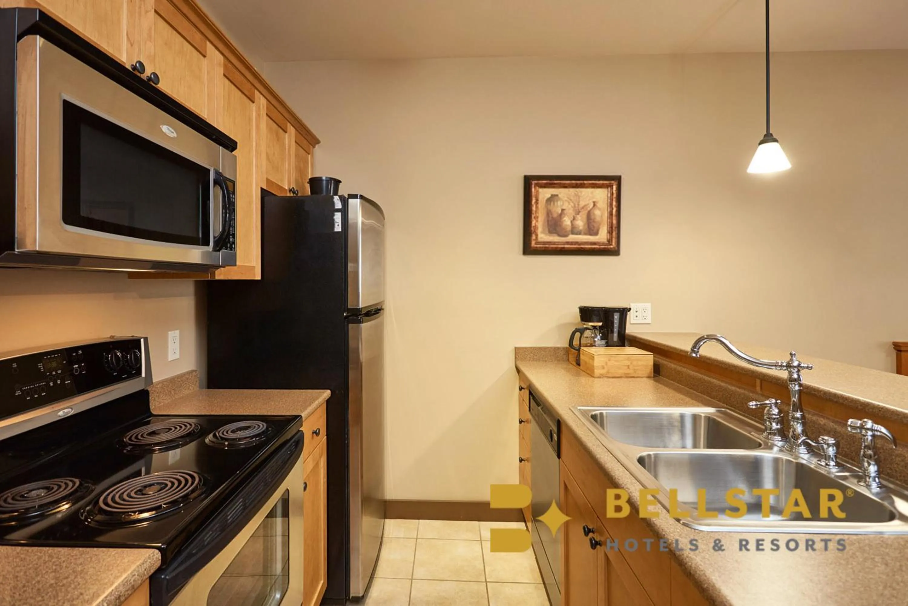 Kitchen or kitchenette in Palliser Lodge — Bellstar Hotels & Resorts