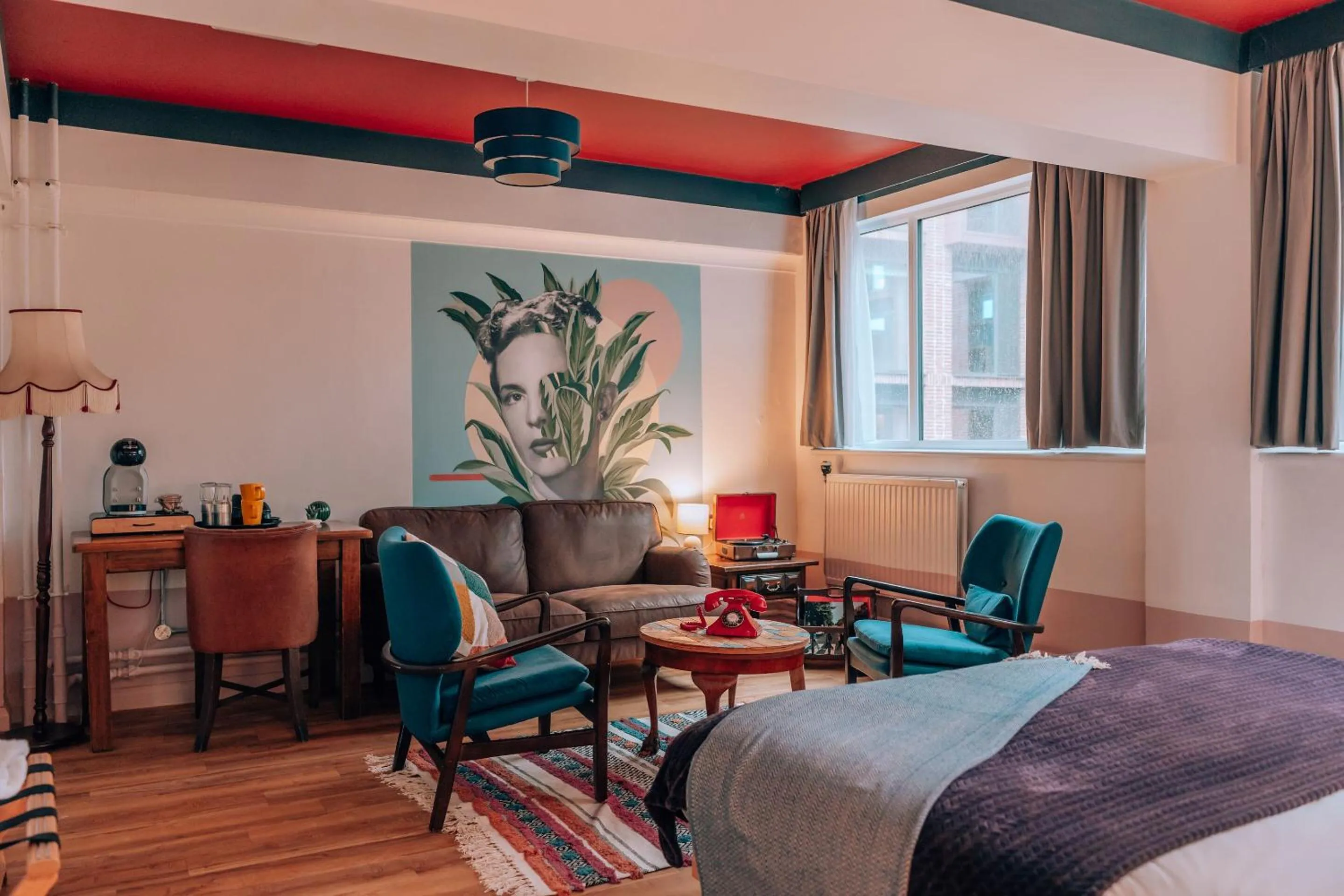 Seating area, Bed in PH Hostel Liverpool