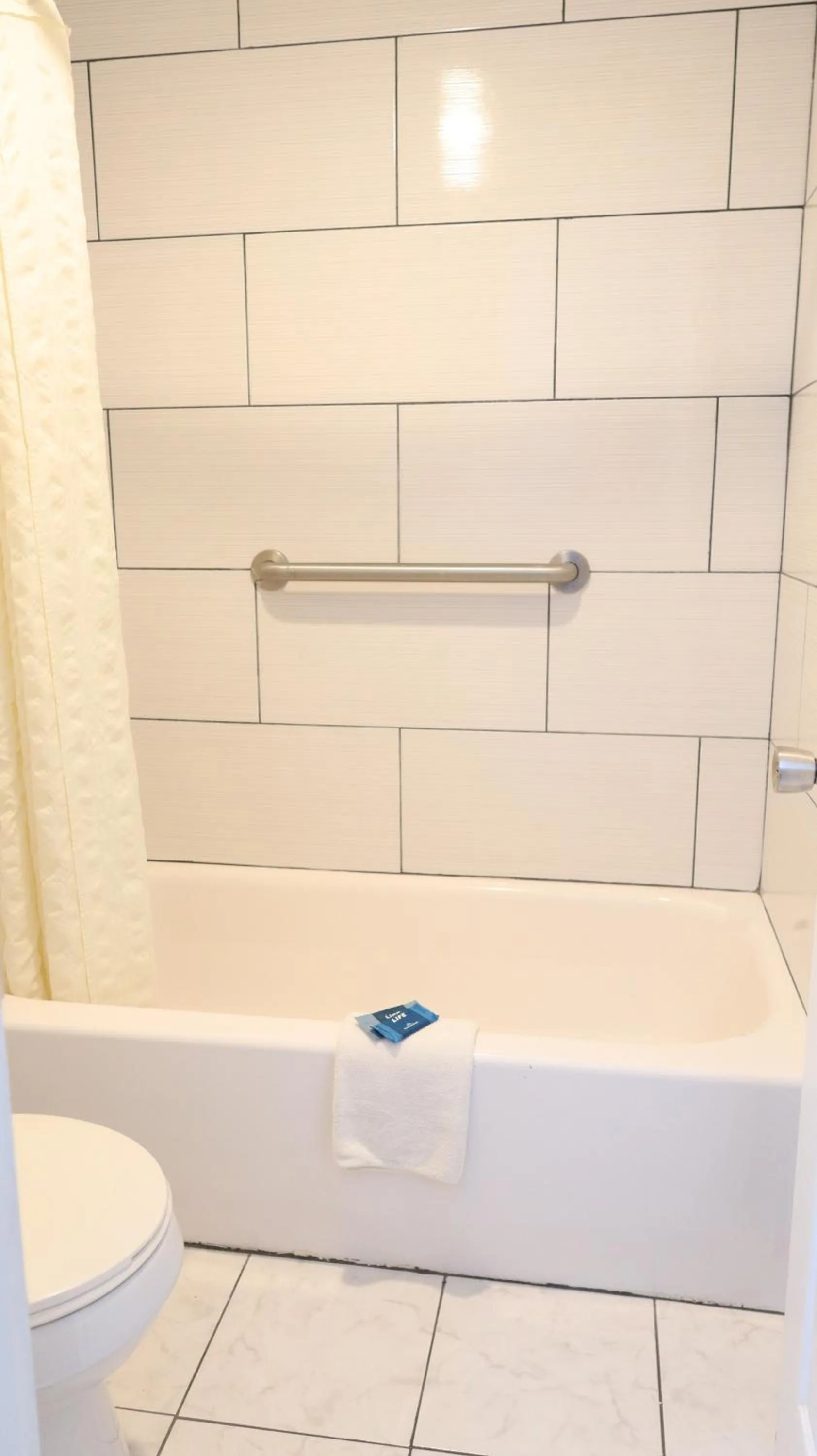 Shower in Americas Best Value Inn Suites & Studios Blytheville by Sonesta