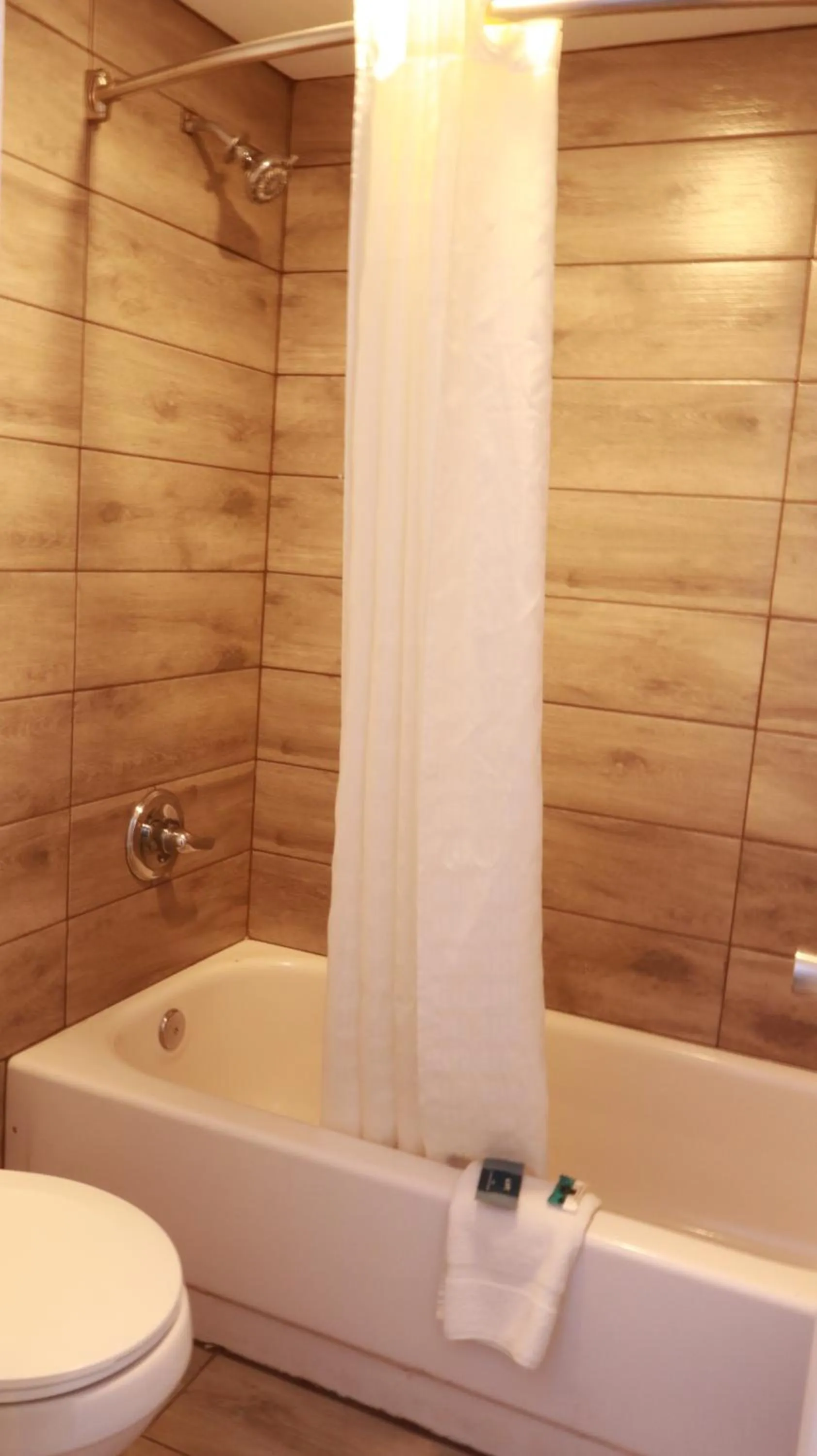 Shower in Americas Best Value Inn and Suites Blytheville by Sonesta