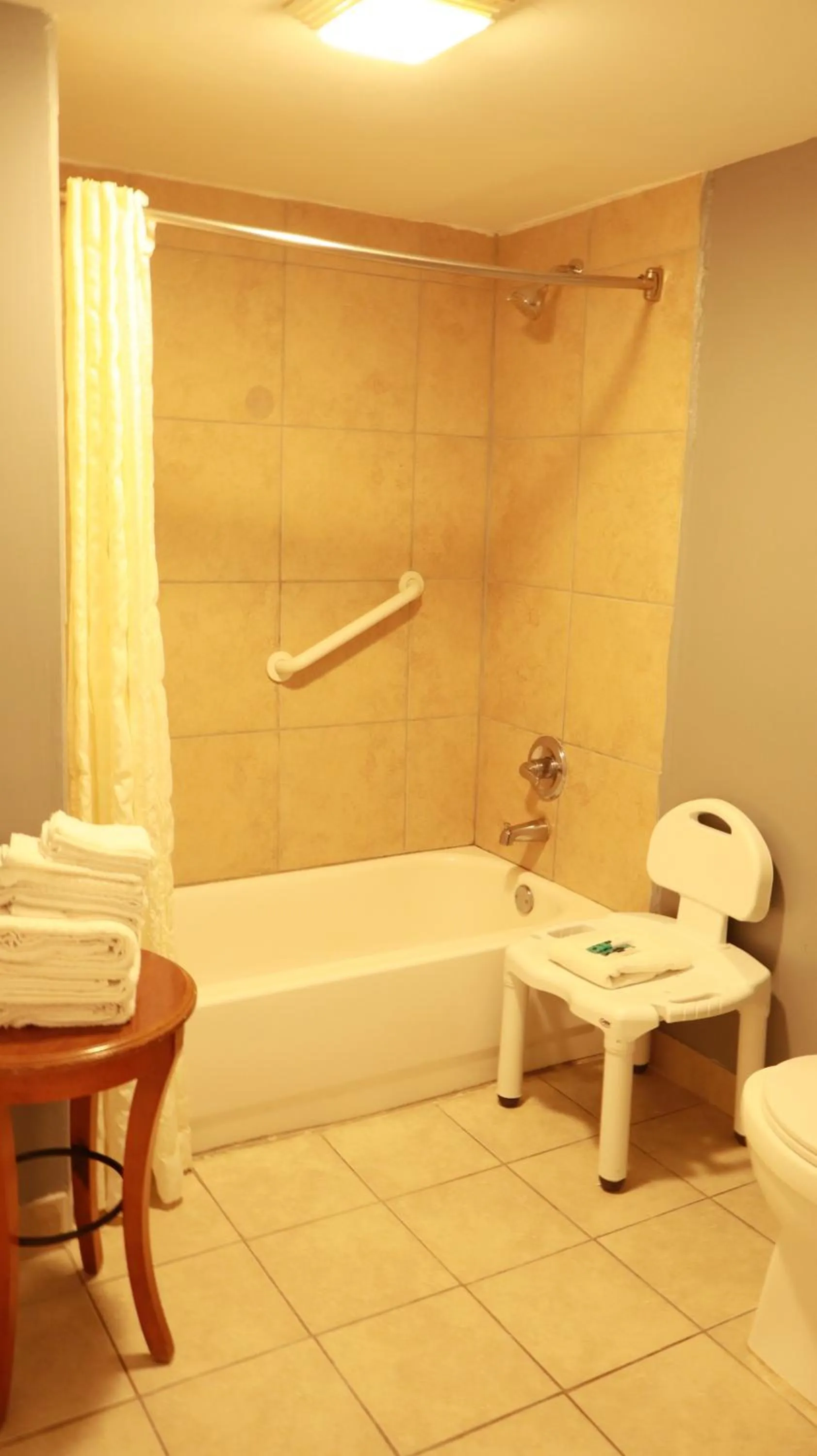 Shower in Americas Best Value Inn and Suites Blytheville by Sonesta