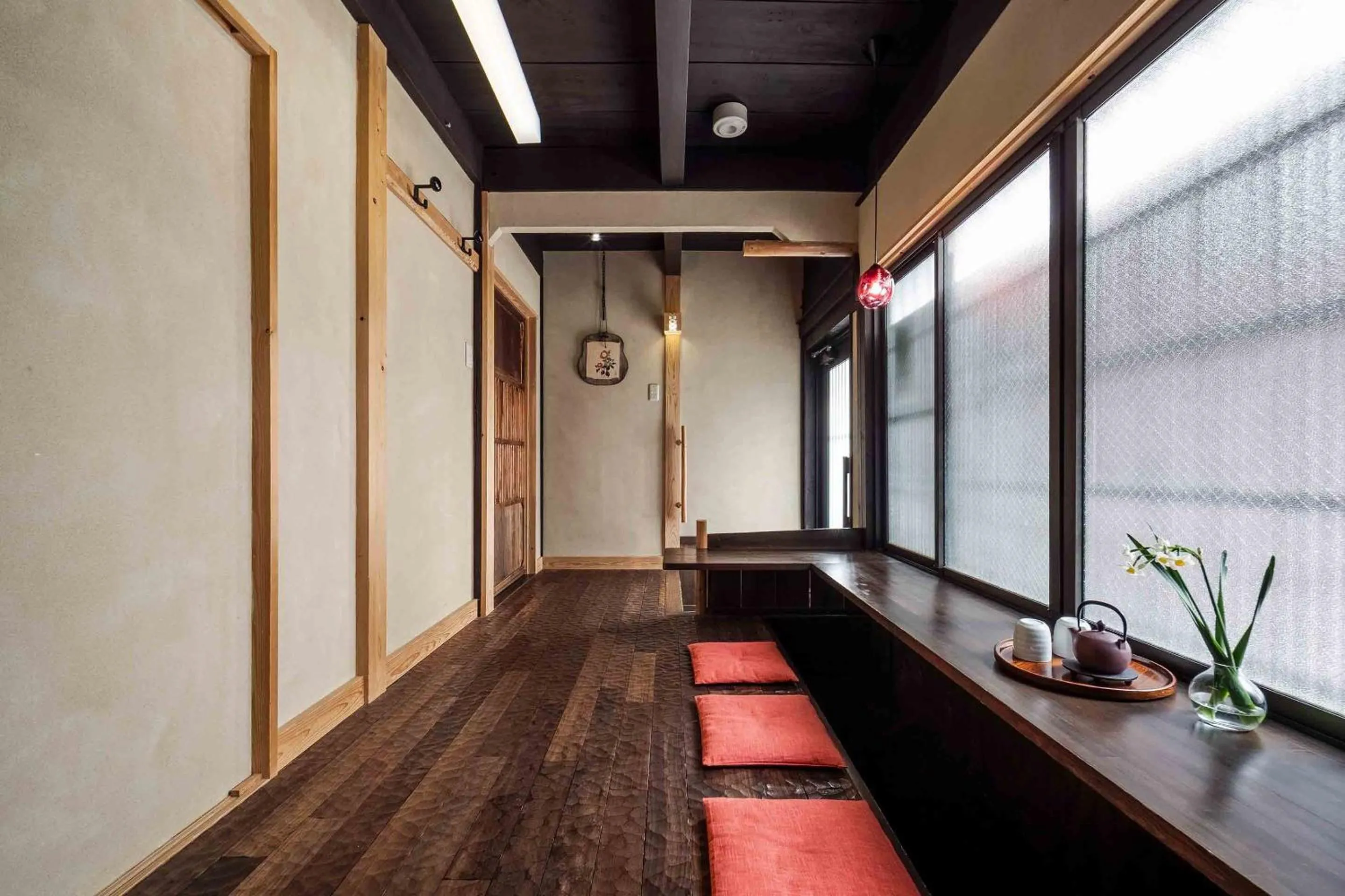 Seating area in Akane an Machiya House