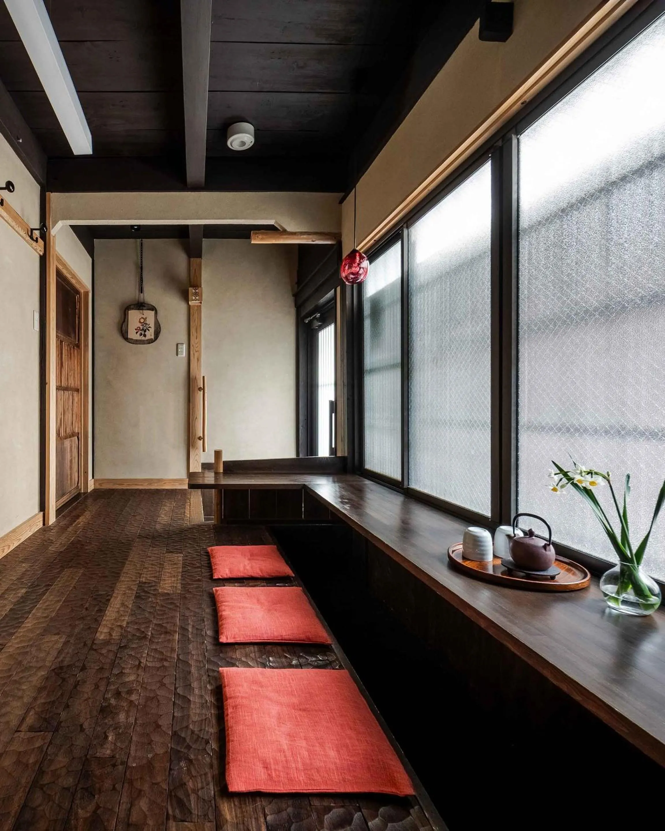 Seating area in Akane an Machiya House