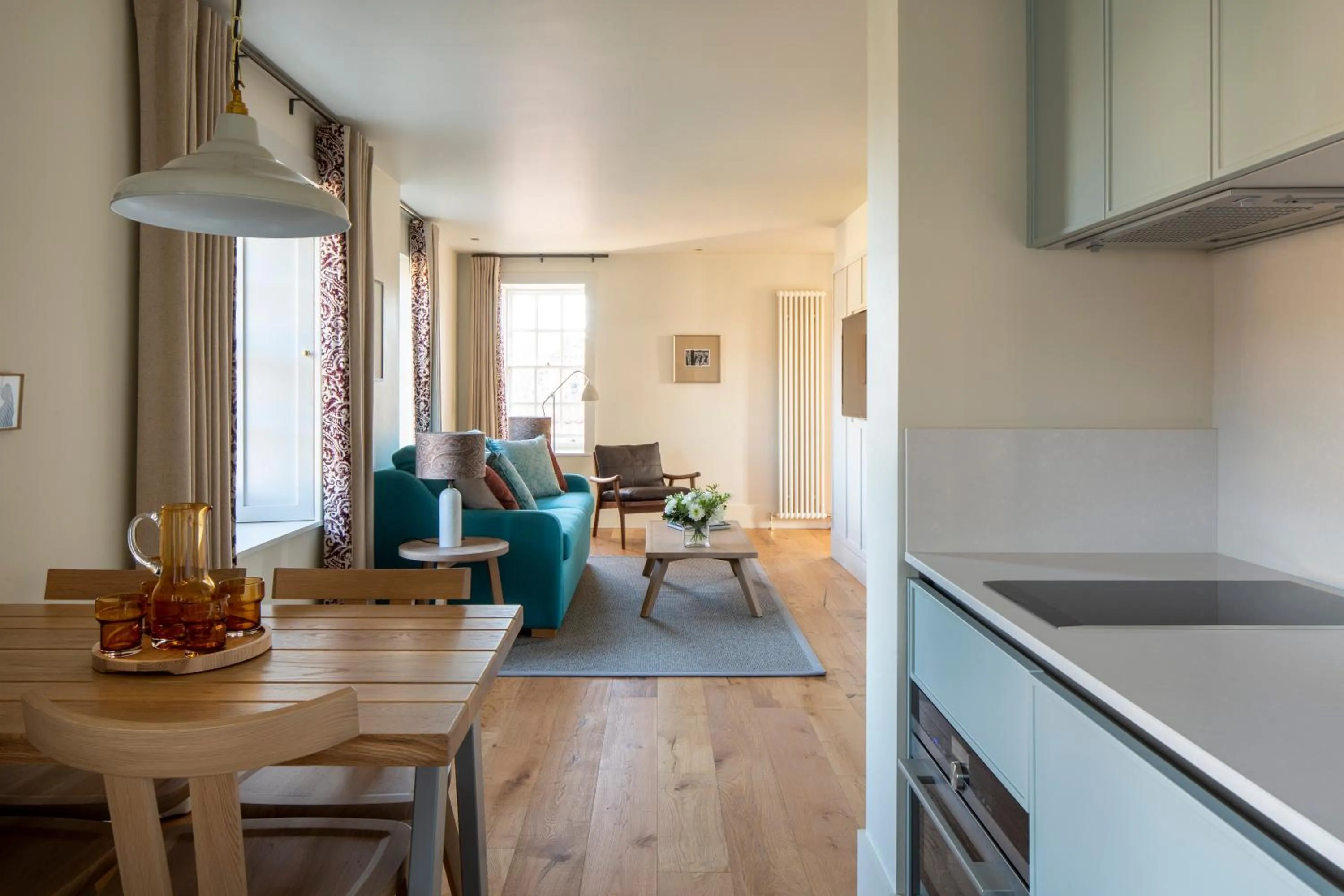 Living room in Abbey Strand Apartments, at Holyrood