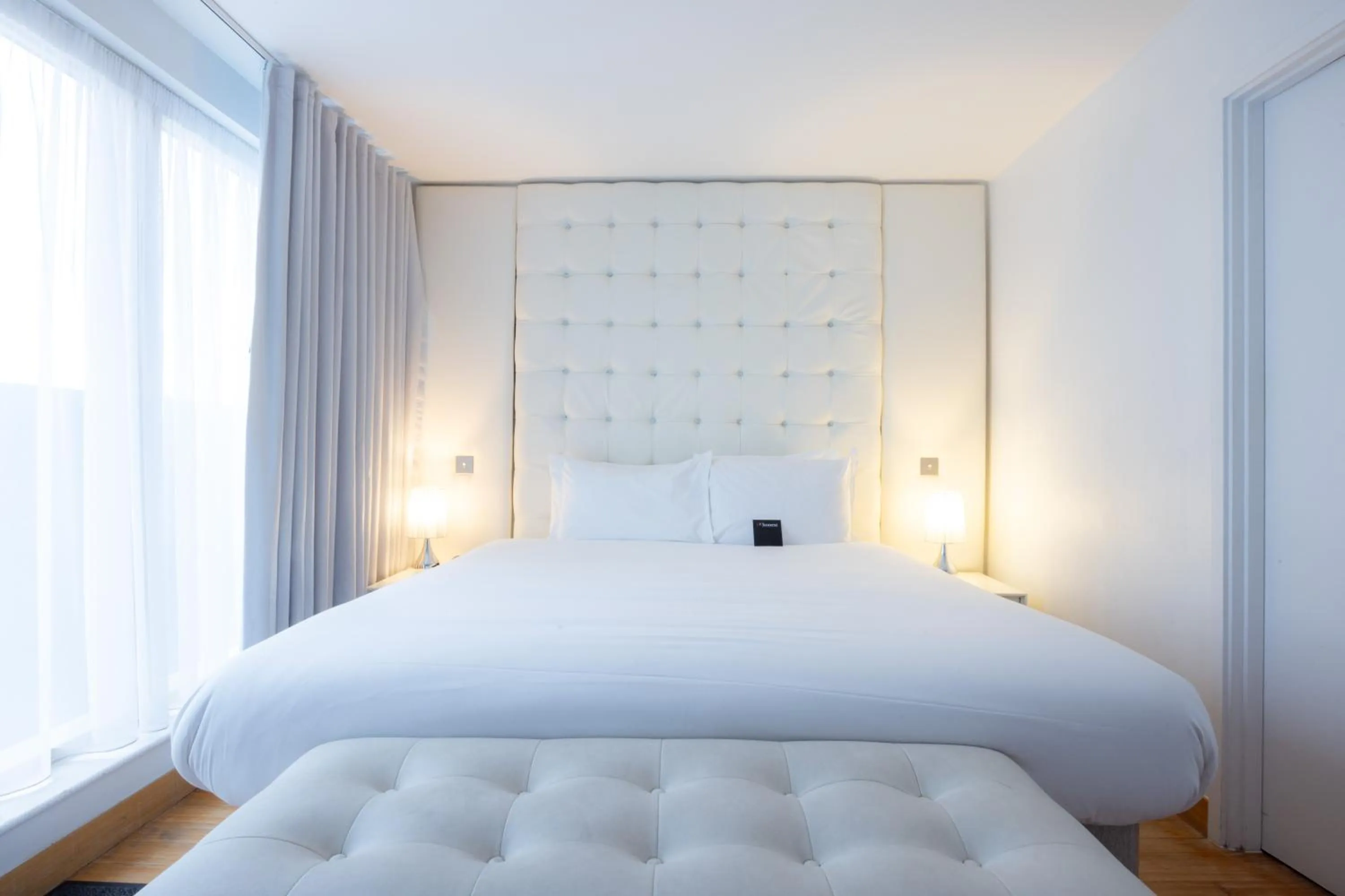 Bedroom, Bed in Bermondsey Square Hotel - A Bespoke Hotel