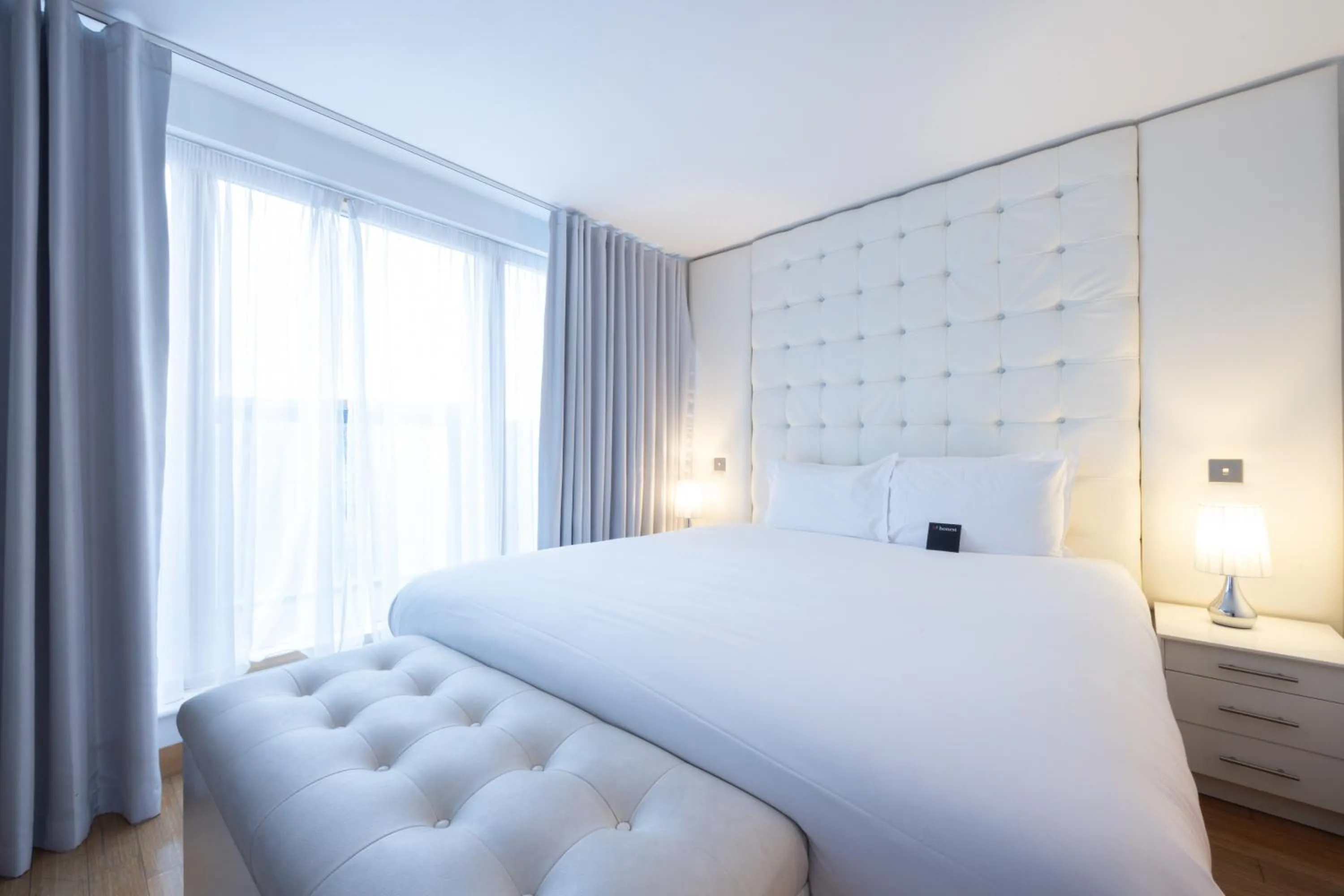Bedroom, Bed in Bermondsey Square Hotel - A Bespoke Hotel