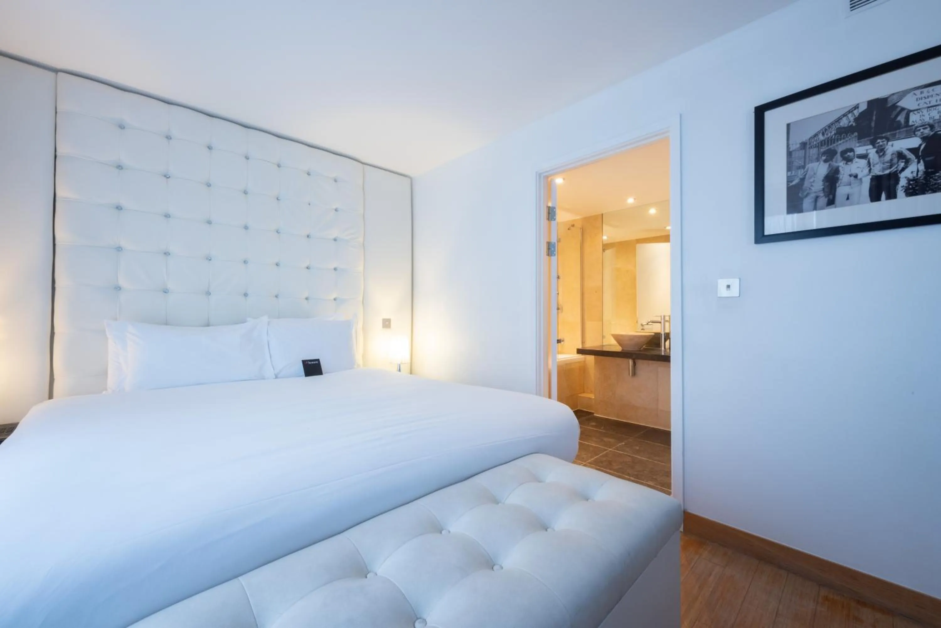 Bedroom, Bed in Bermondsey Square Hotel - A Bespoke Hotel