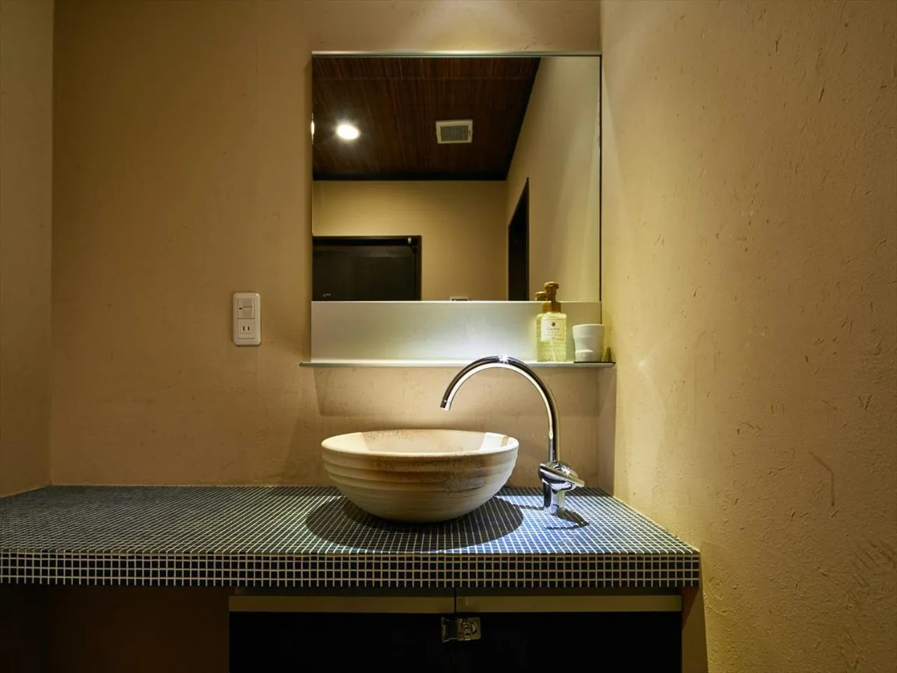 Bathroom in Kikyo-an Cozy Private Machiya near JR Nijo Station