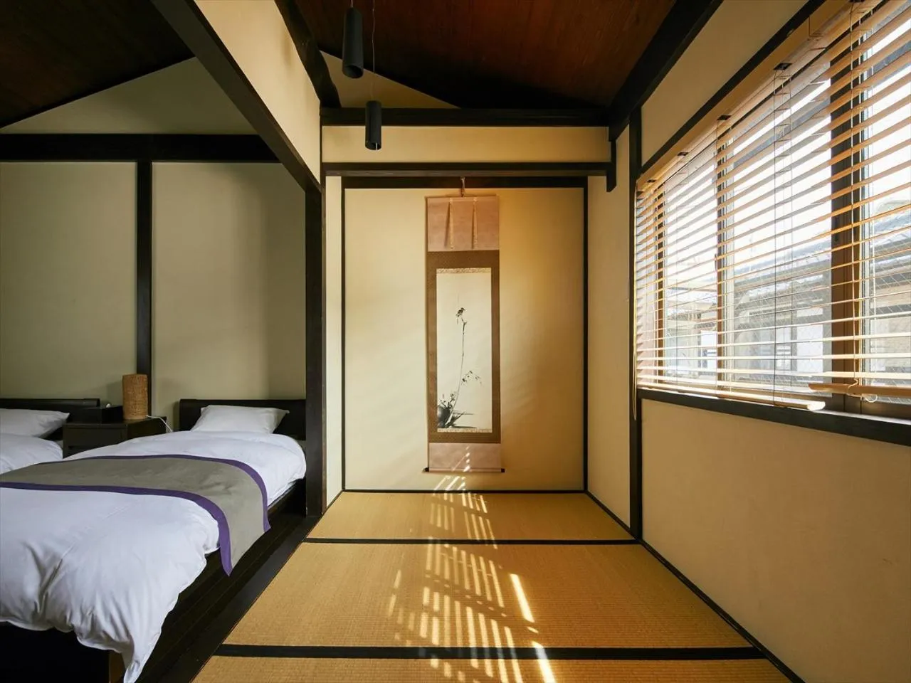 Bedroom, Bed in Kikyo-an Cozy Private Machiya near JR Nijo Station