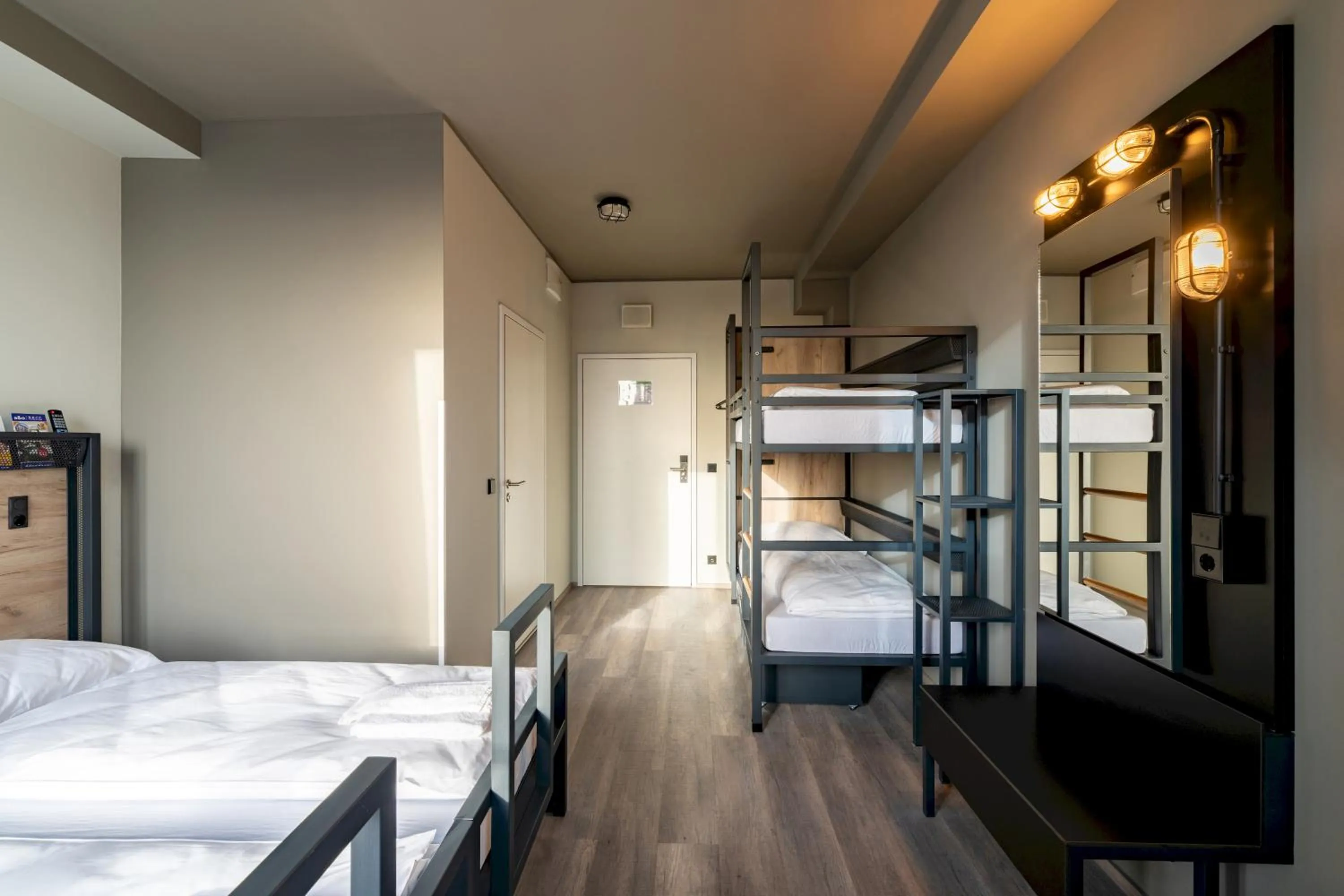 Photo of the whole room, Bed in a&o Warszawa Wola