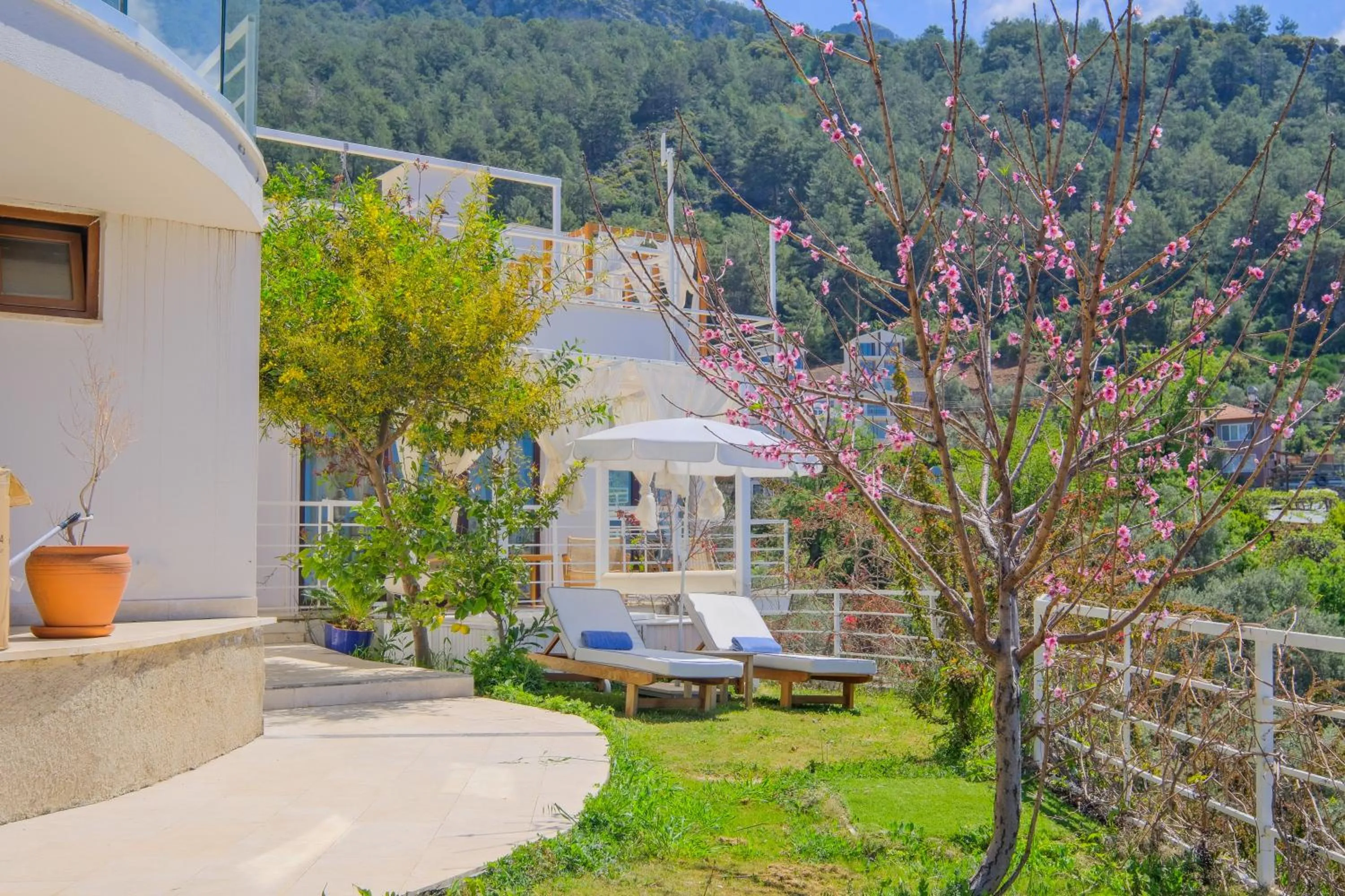 Garden view in Highclere Hotel and Spa