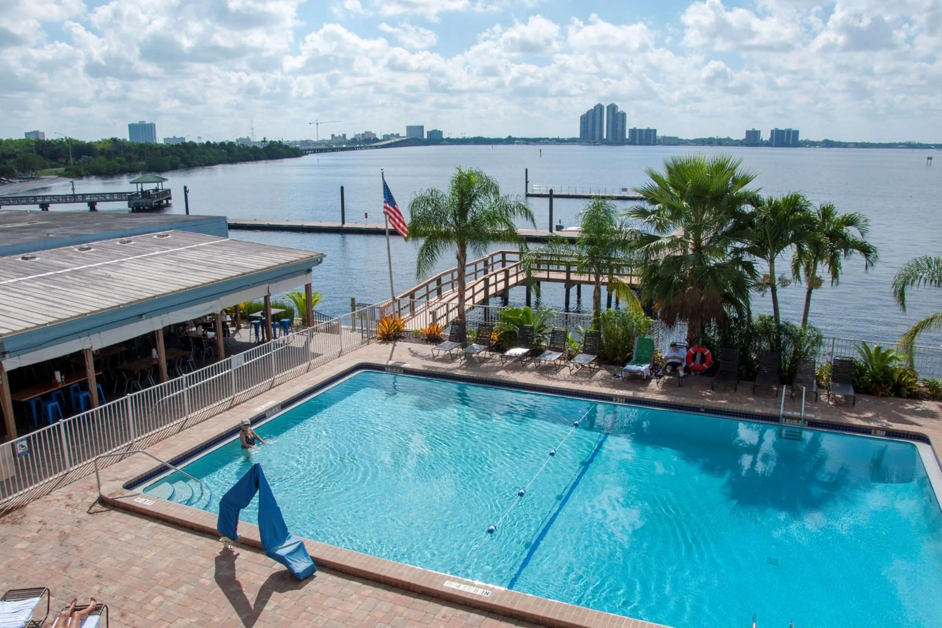 Pool view in Best Western Fort Myers Waterfront