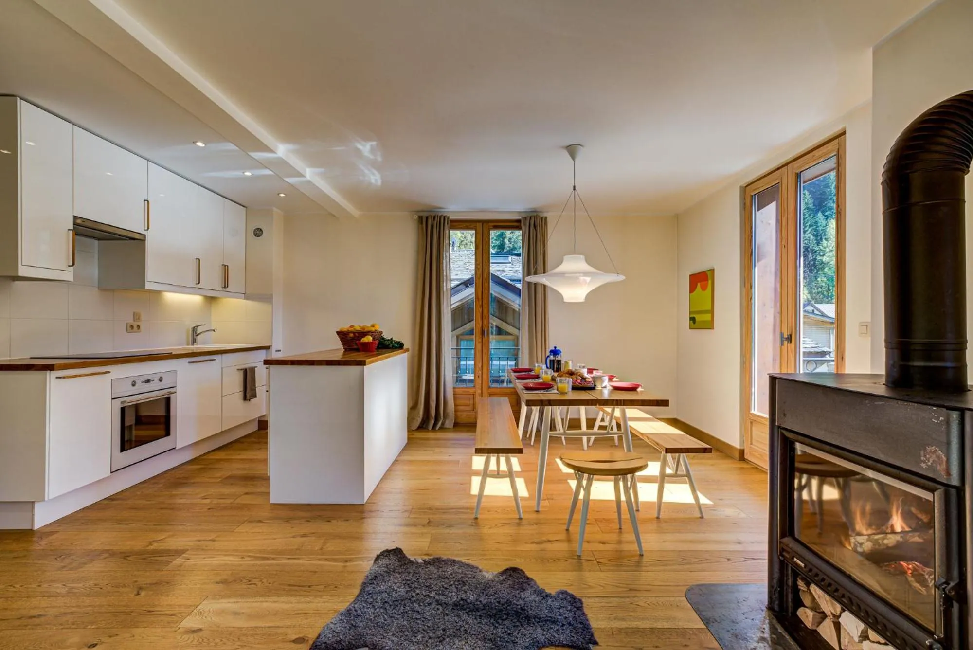 Kitchen or kitchenette in Villa Mont Blanc