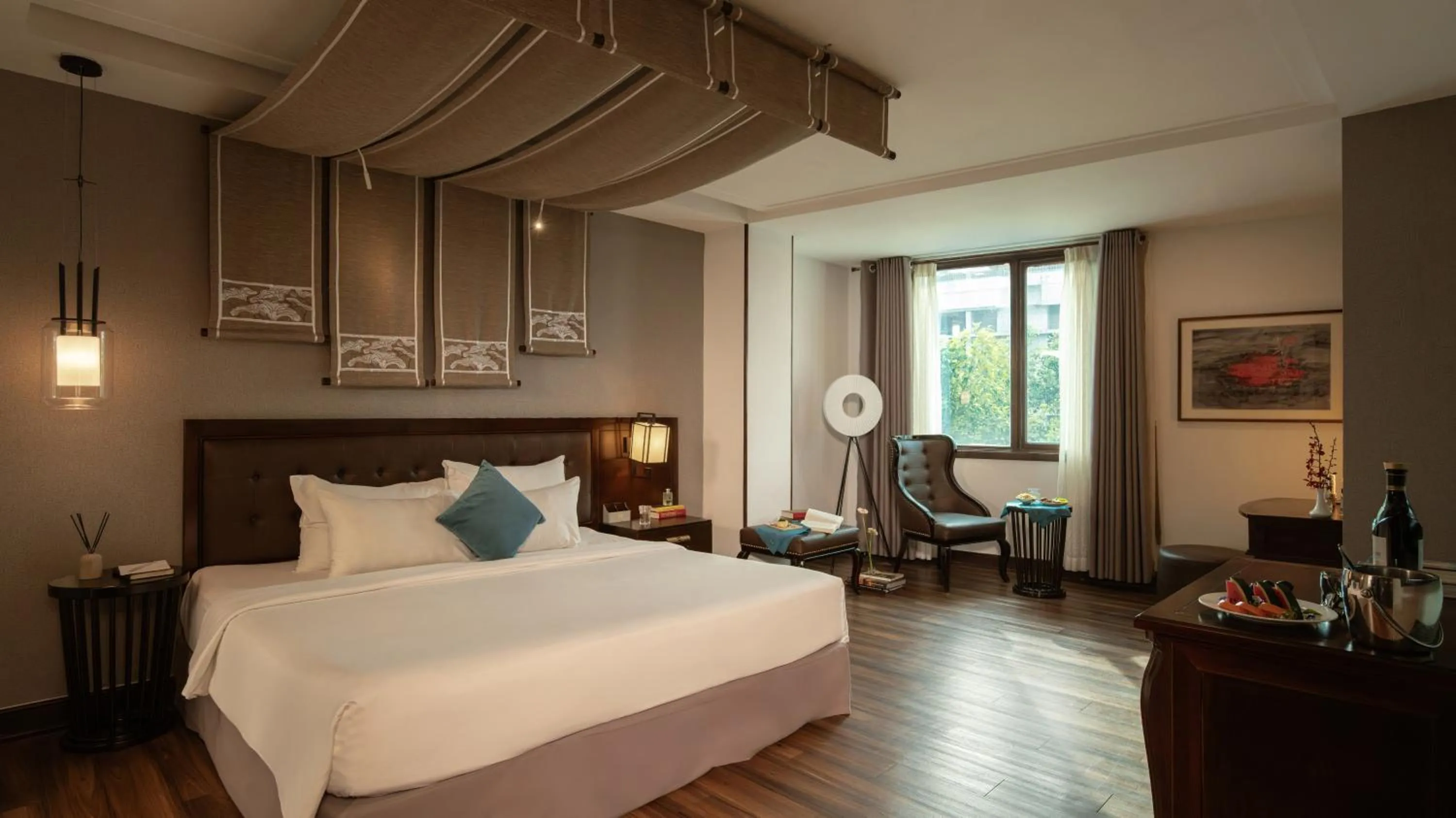 Bed in The Odys Boutique Hotel