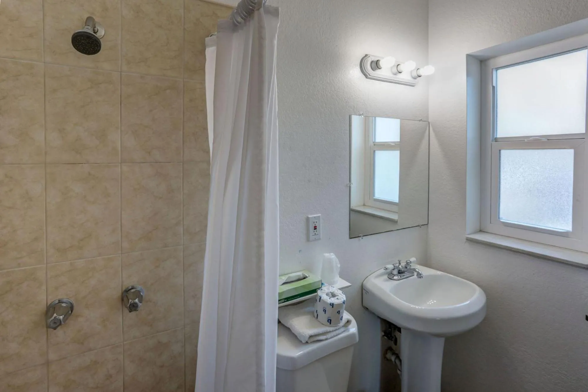 Shower in Green Seas Motel