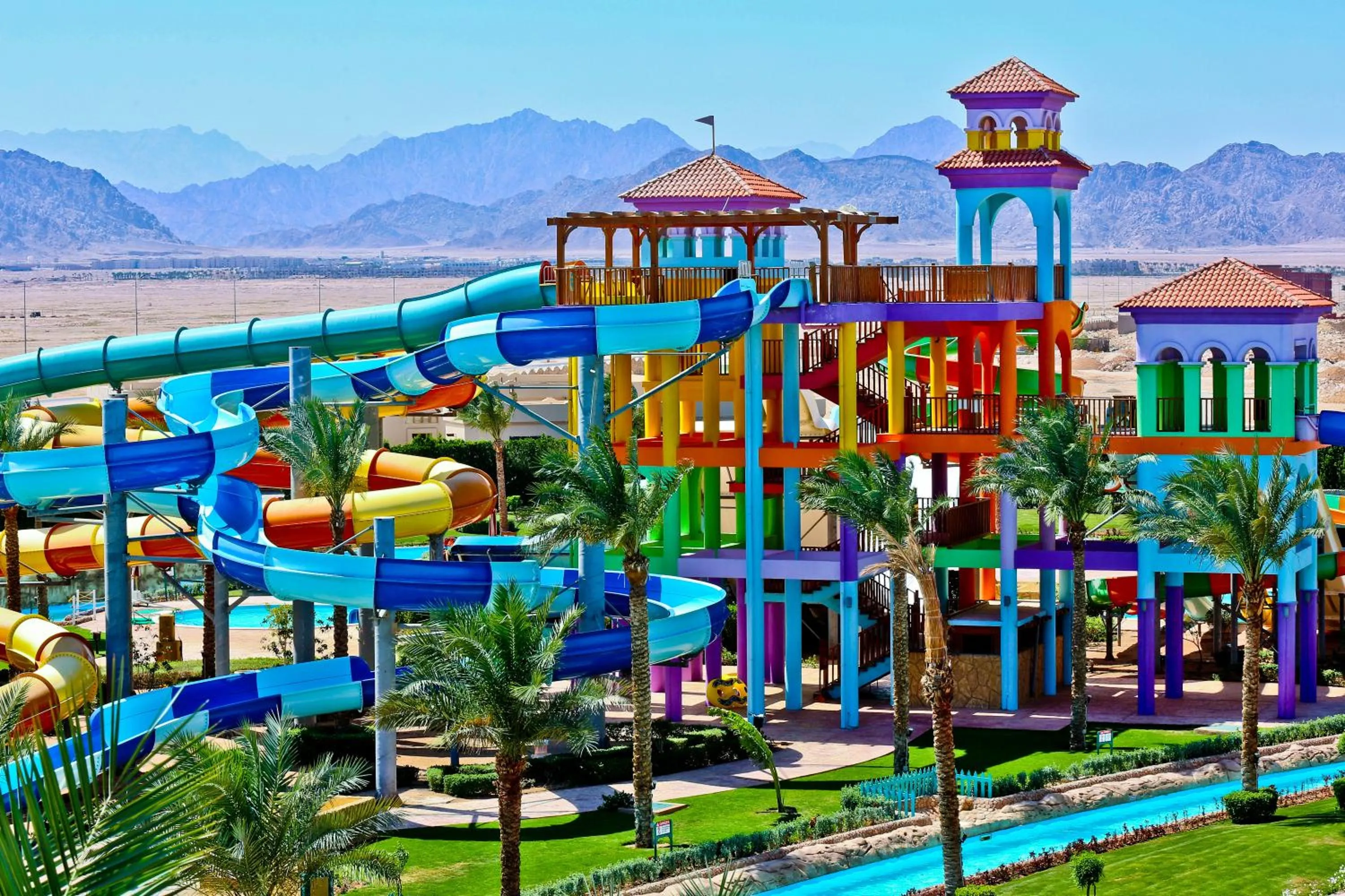 Aqua park in Charmillion Club Aquapark