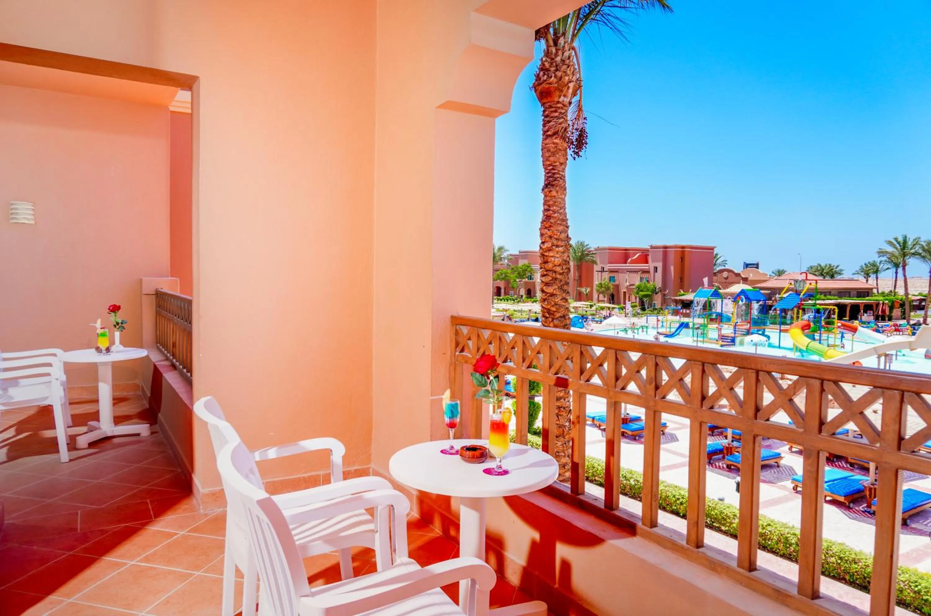 Balcony/Terrace in Charmillion Club Aquapark