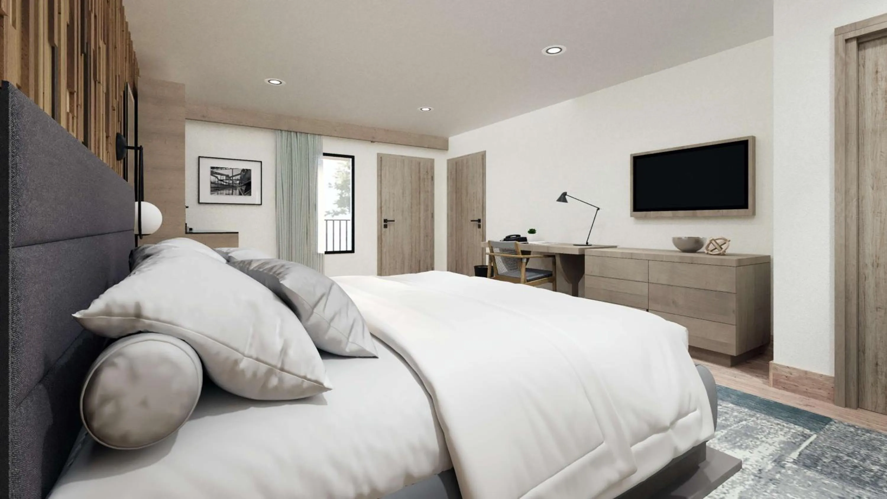 Bed in Embassy Suites by Hilton Napa Valley