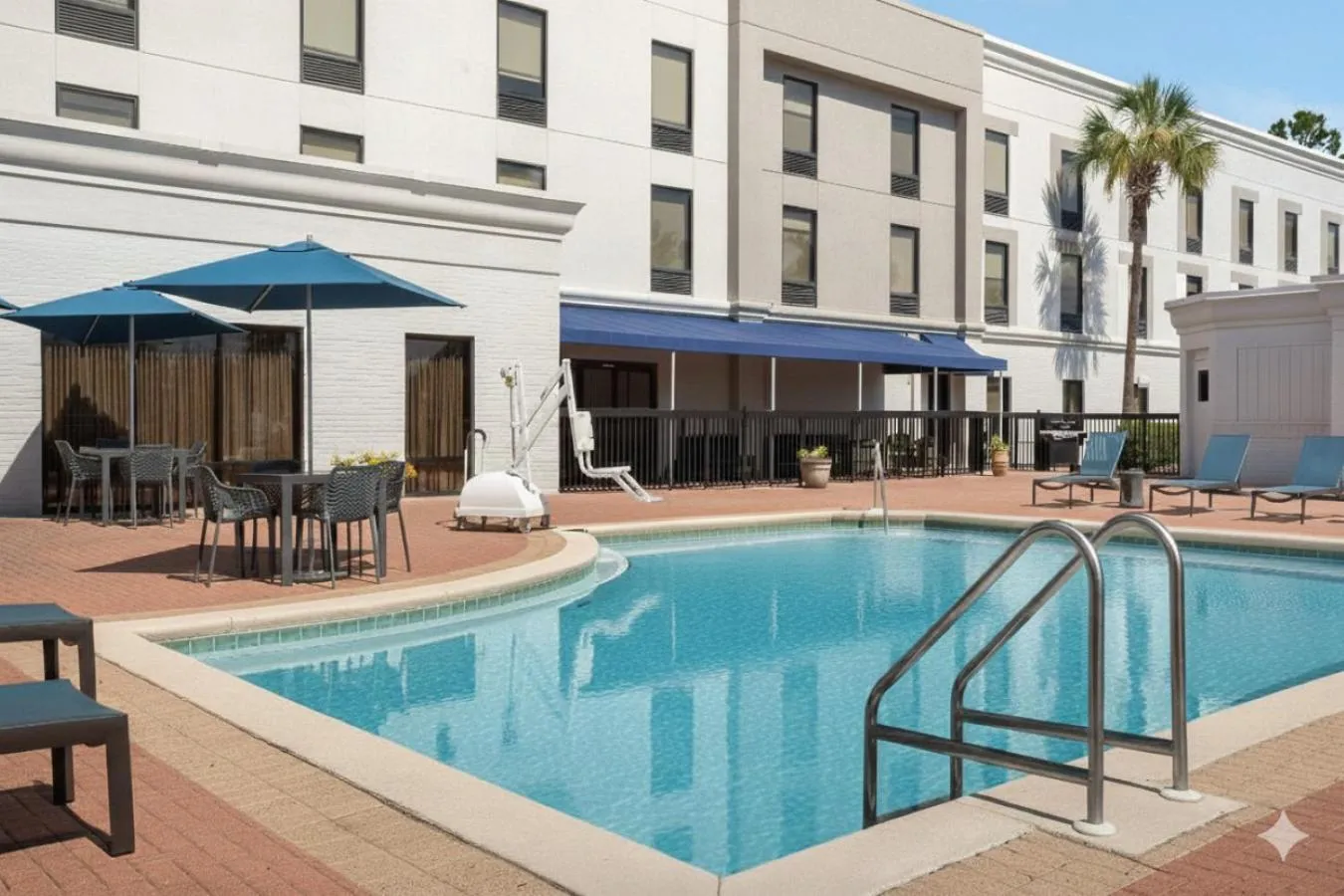 Swimming pool in Hampton Inn by Hilton Panama City Beach
