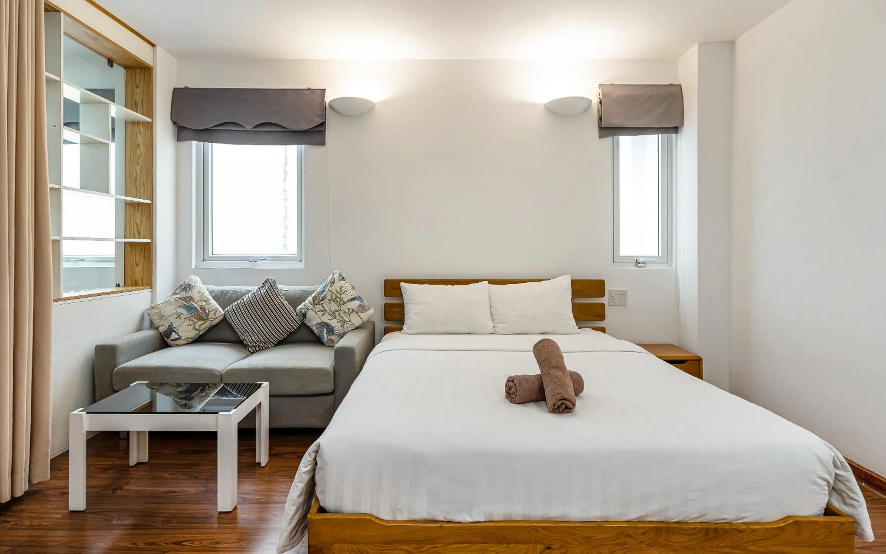 Bedroom, Bed in SaigonOne Serviced Apartment