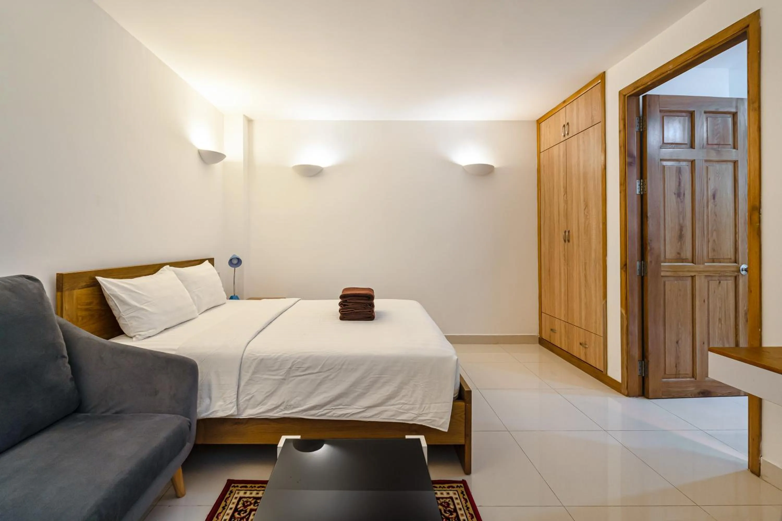 Bedroom, Bed in SaigonOne Serviced Apartment