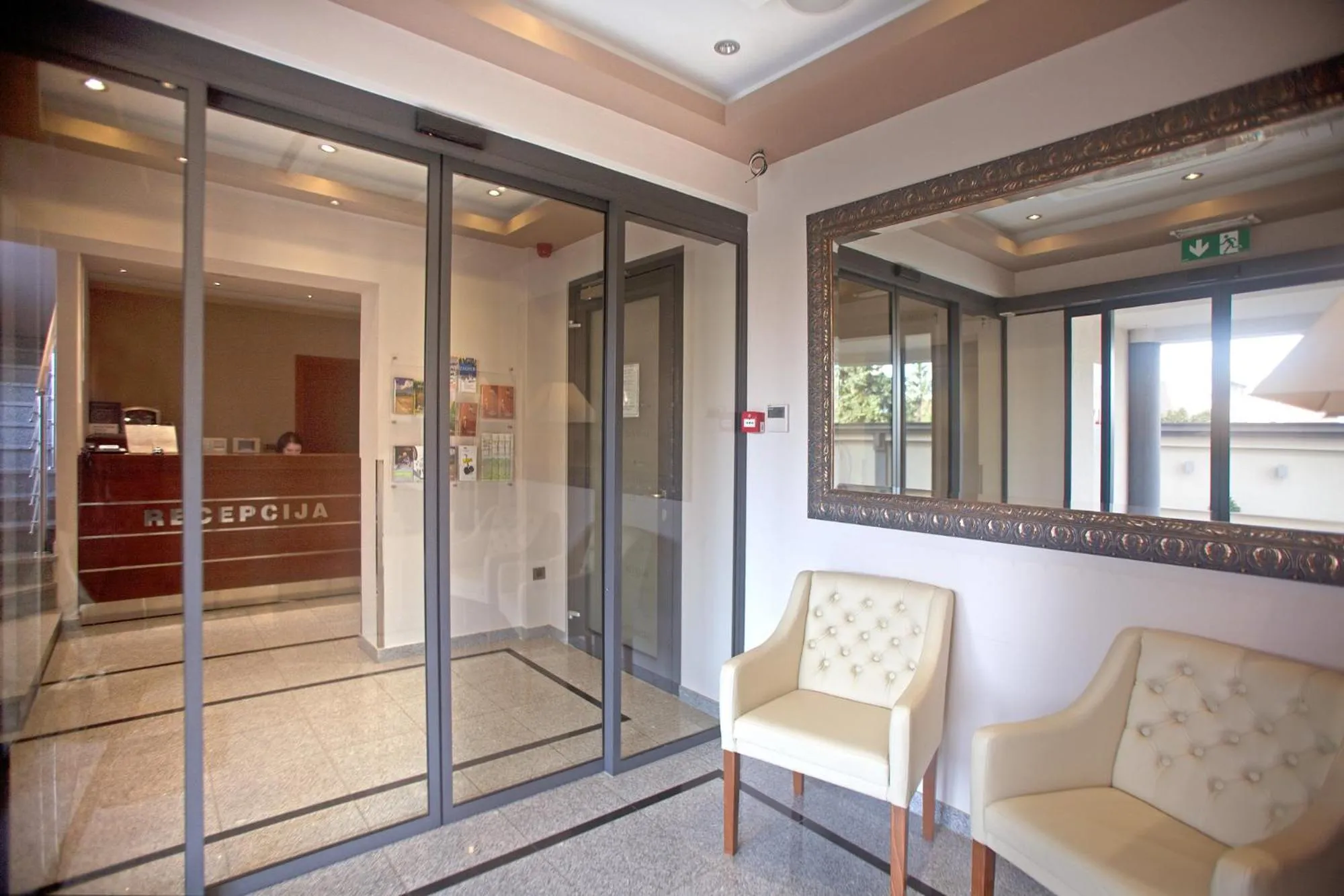 Lobby or reception in Hotel Calypso