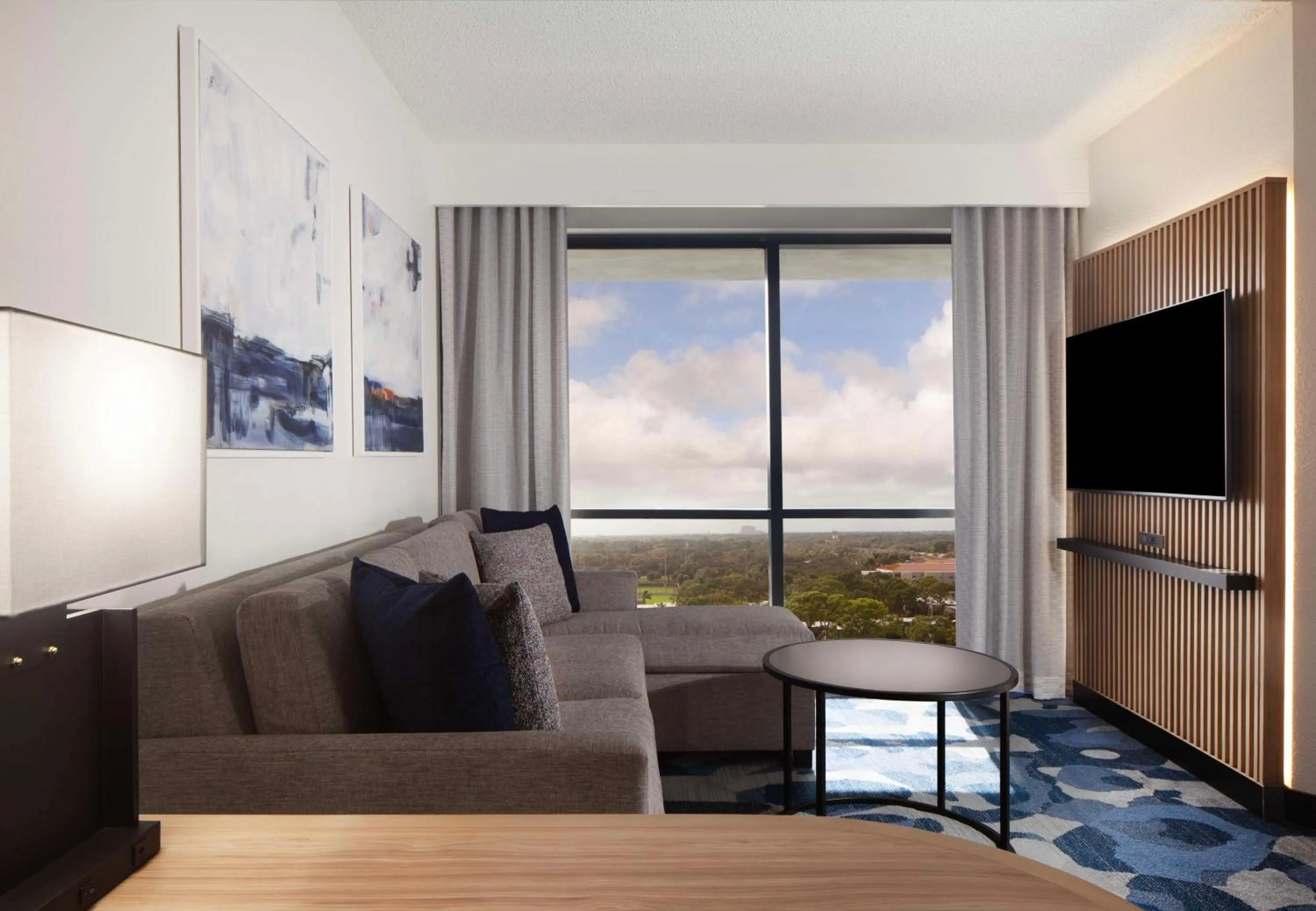 Living room in Embassy Suites by Hilton Palm Beach Gardens PGA Boulevard