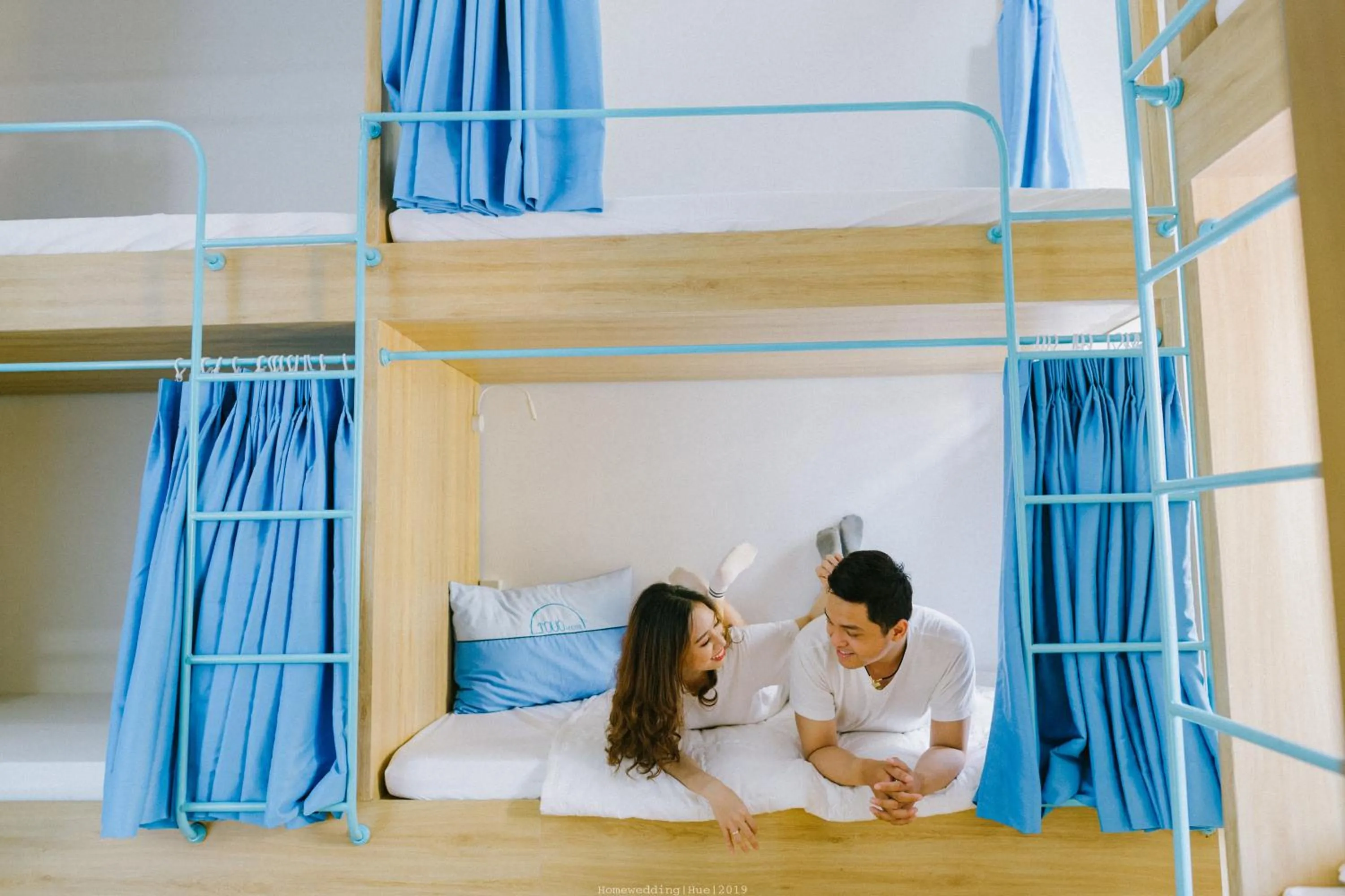 Photo of the whole room, Bed in Tò Vò Hostel Huế