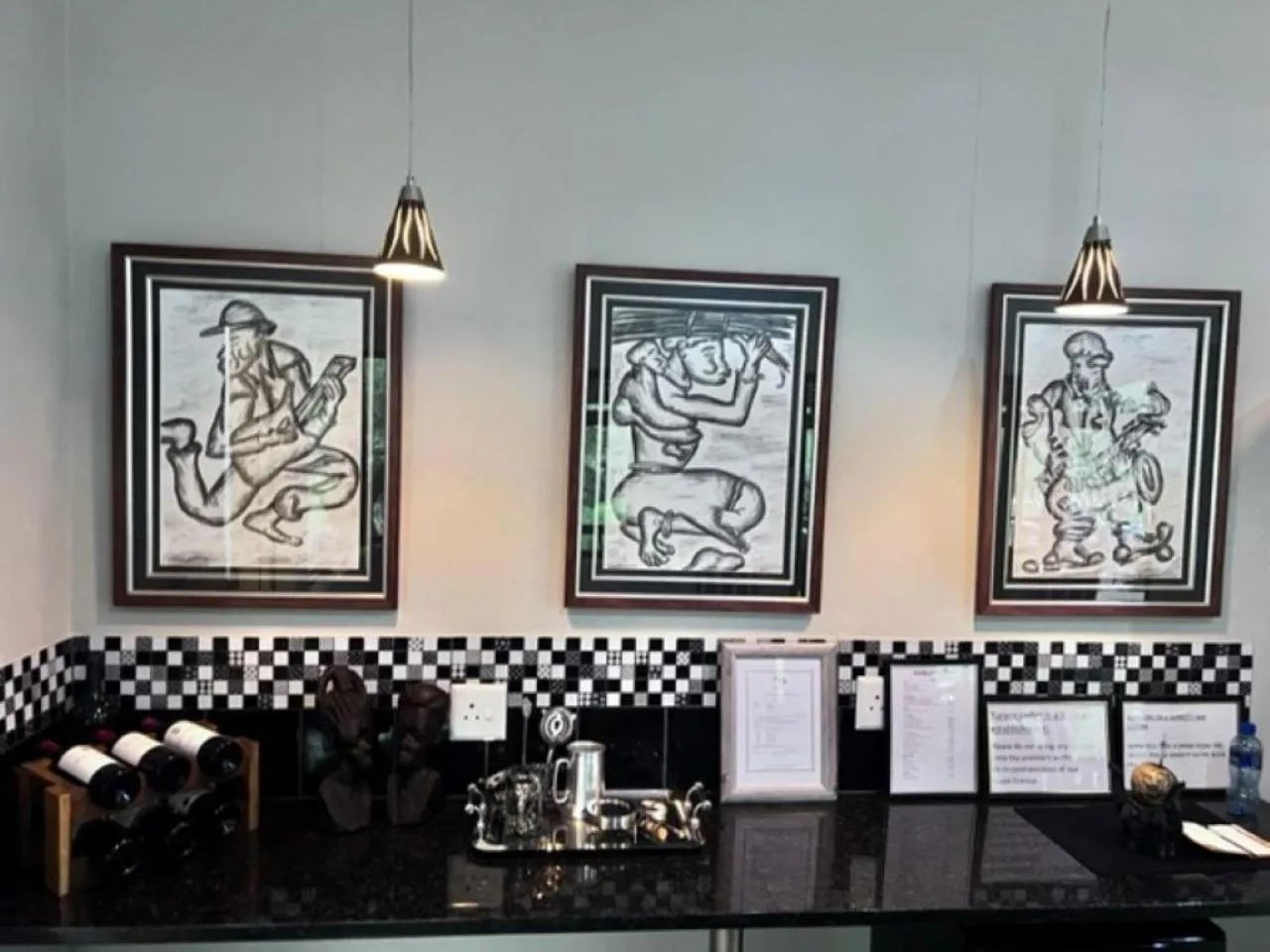 Decorative detail in Turaco Lodge - No Loadshedding