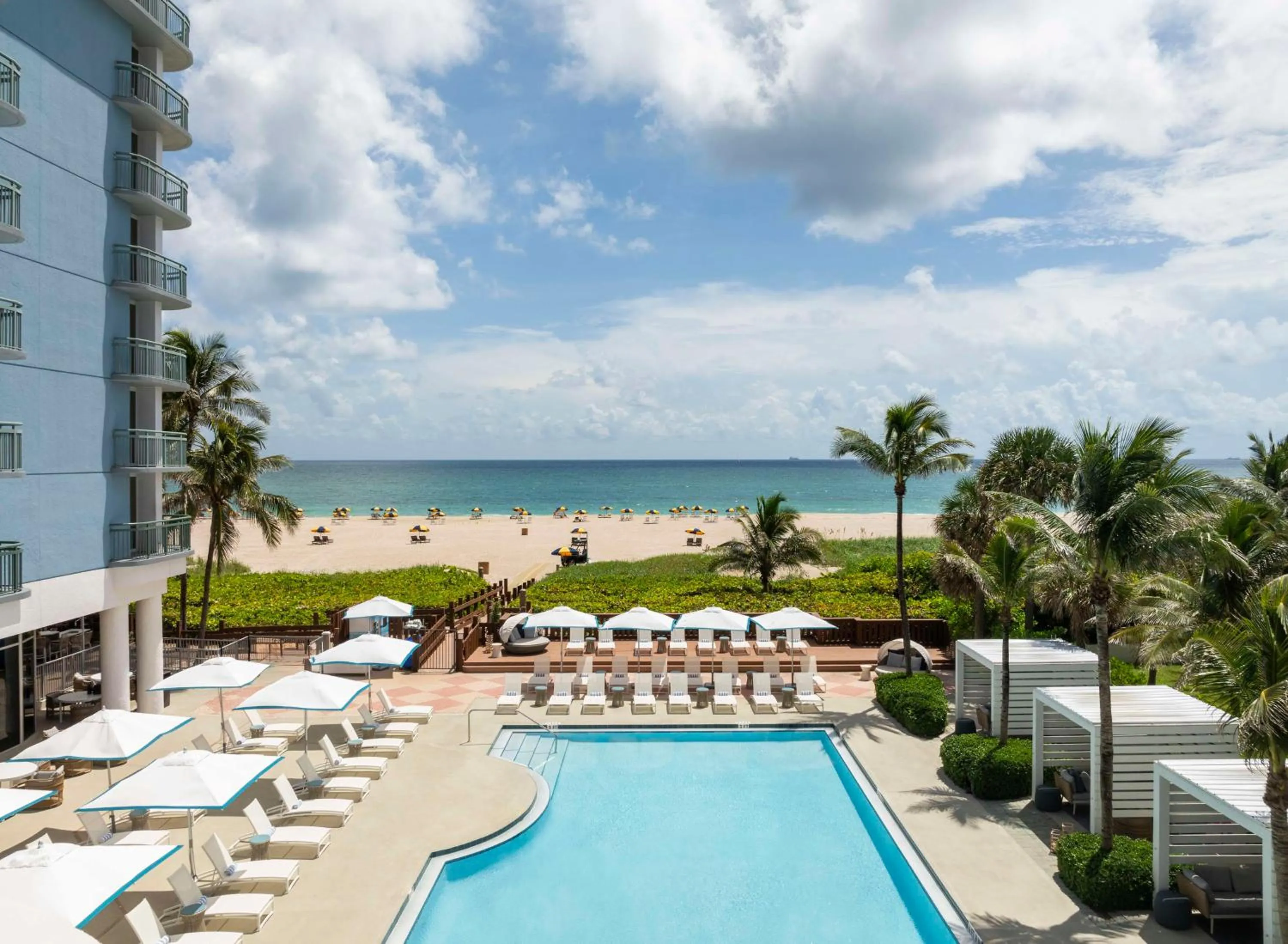 Pool view in The Singer Oceanfront Resort, Curio Collection by Hilton