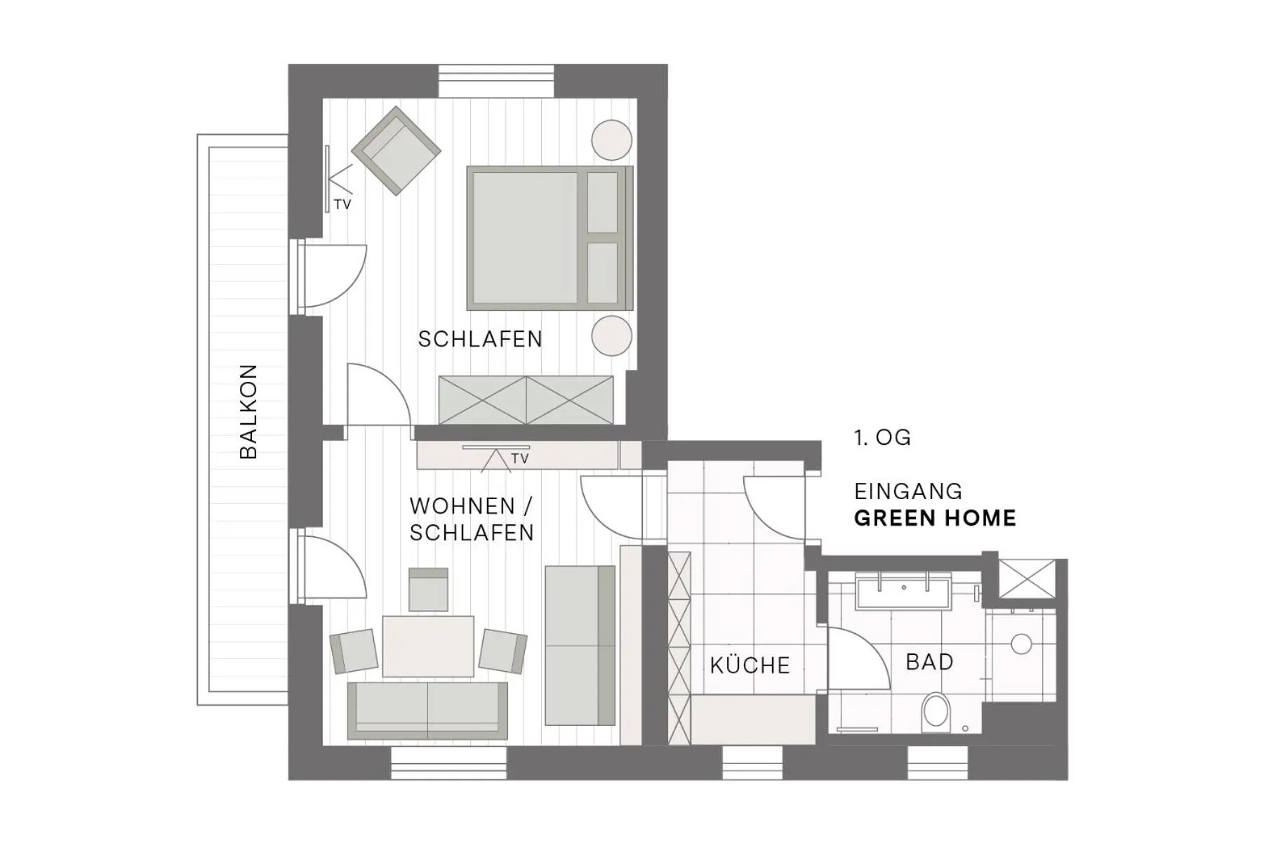 Floor plan in Wanderhotel Kirchner