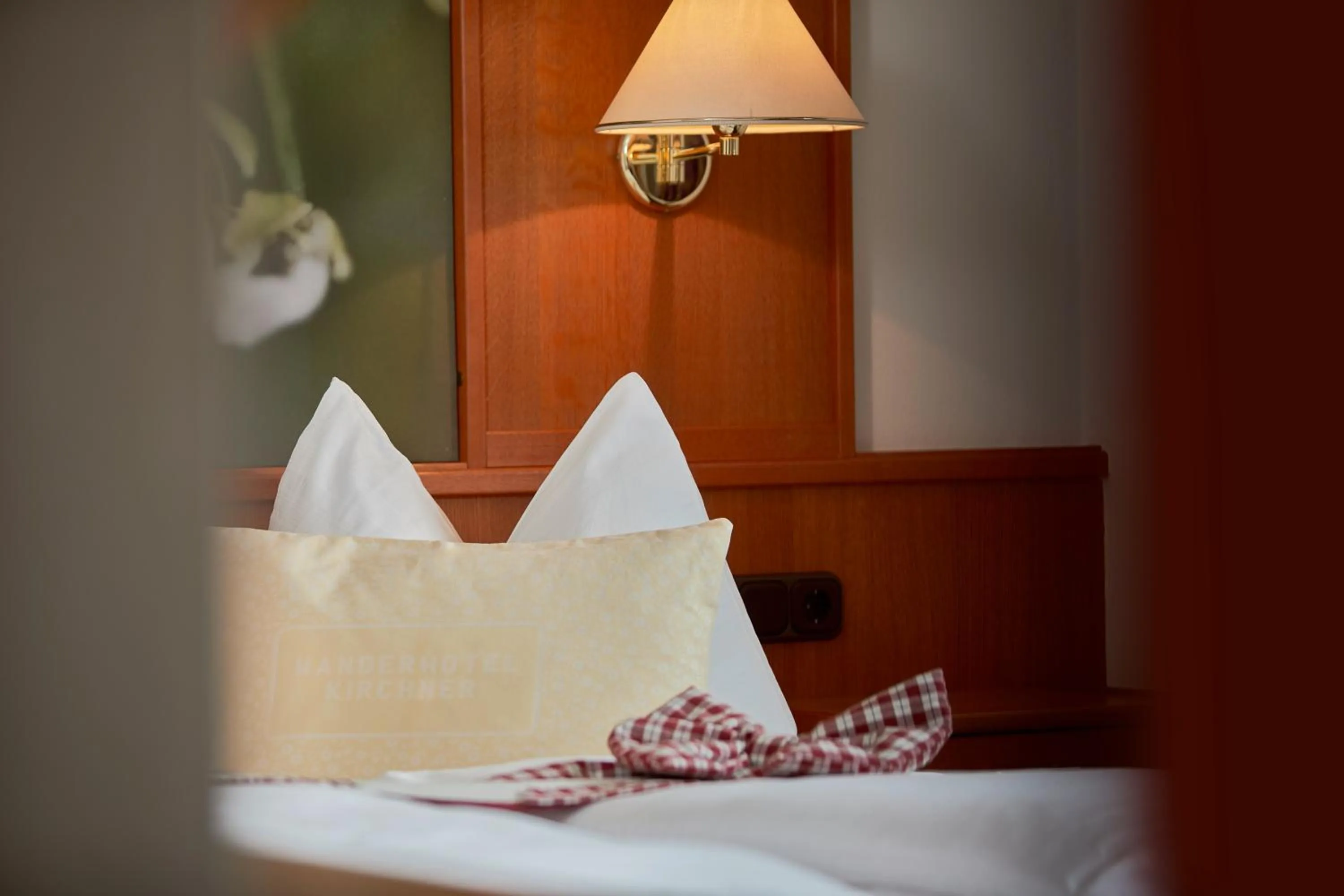 Decorative detail, Bed in Wanderhotel Kirchner