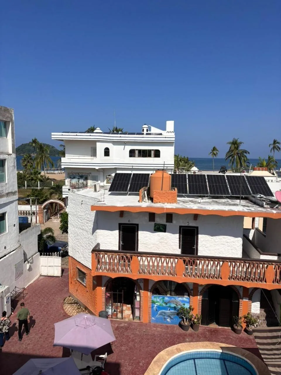 Balcony/Terrace in Bungalows Flamingos