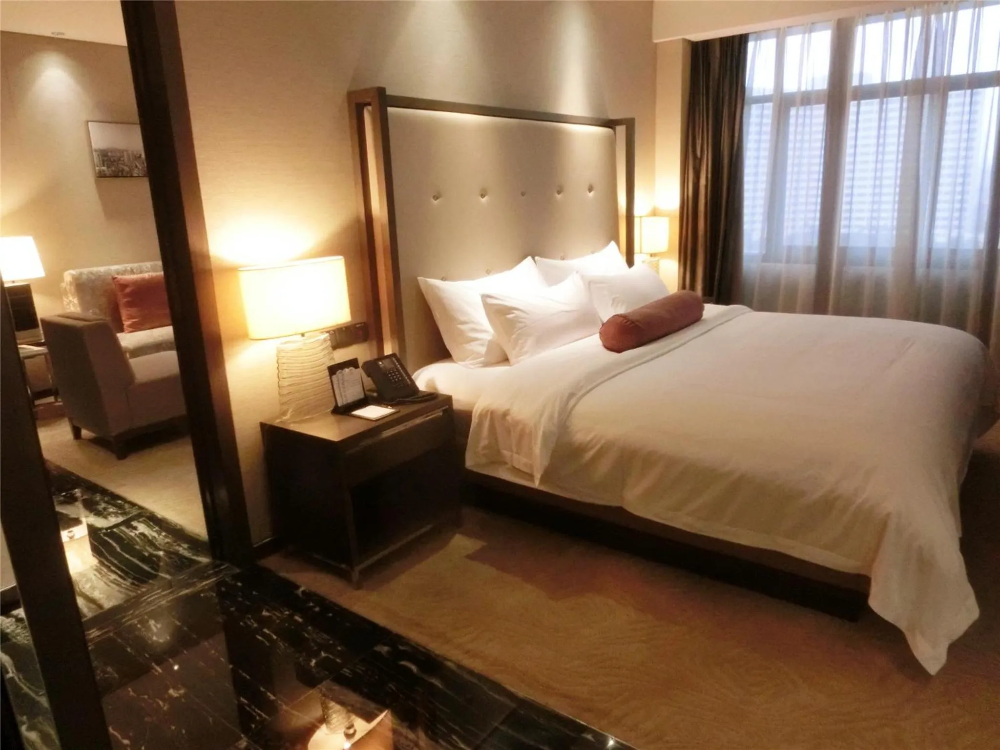 Bed in Baiyun Hotel Guangzhou