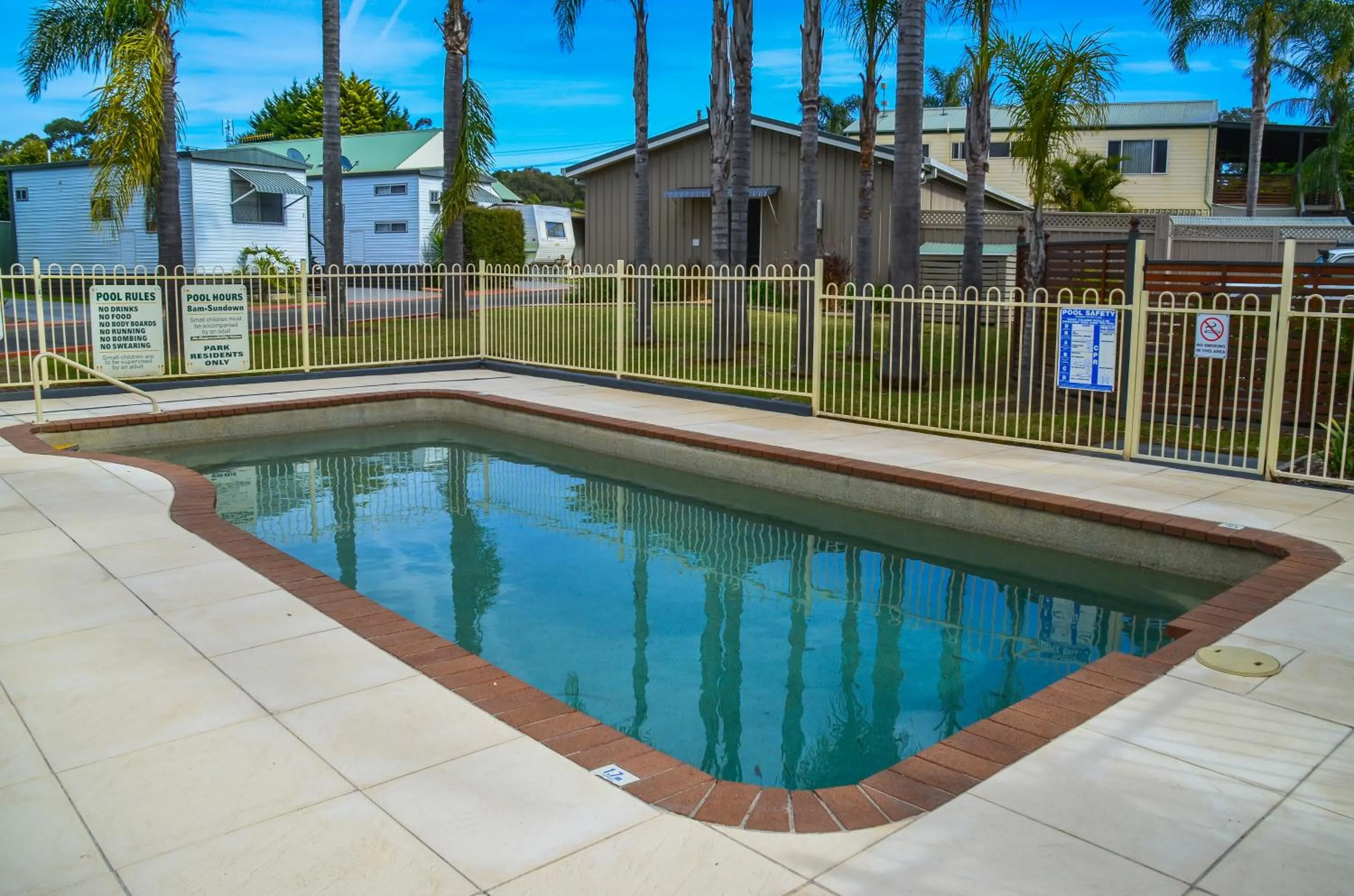 Swimming pool in Treehaven Tourist Park