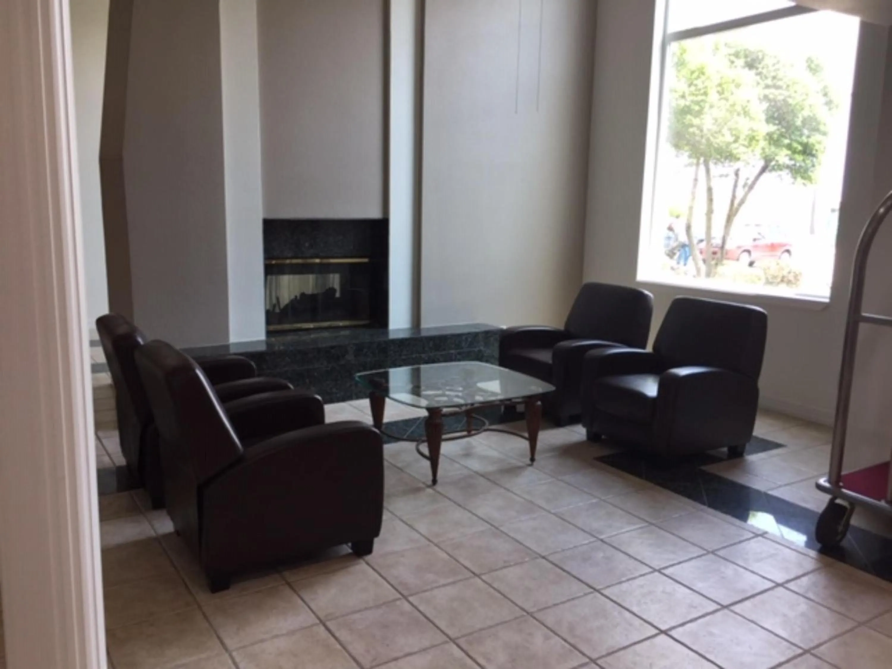 Seating area in Studio 6 Burleson