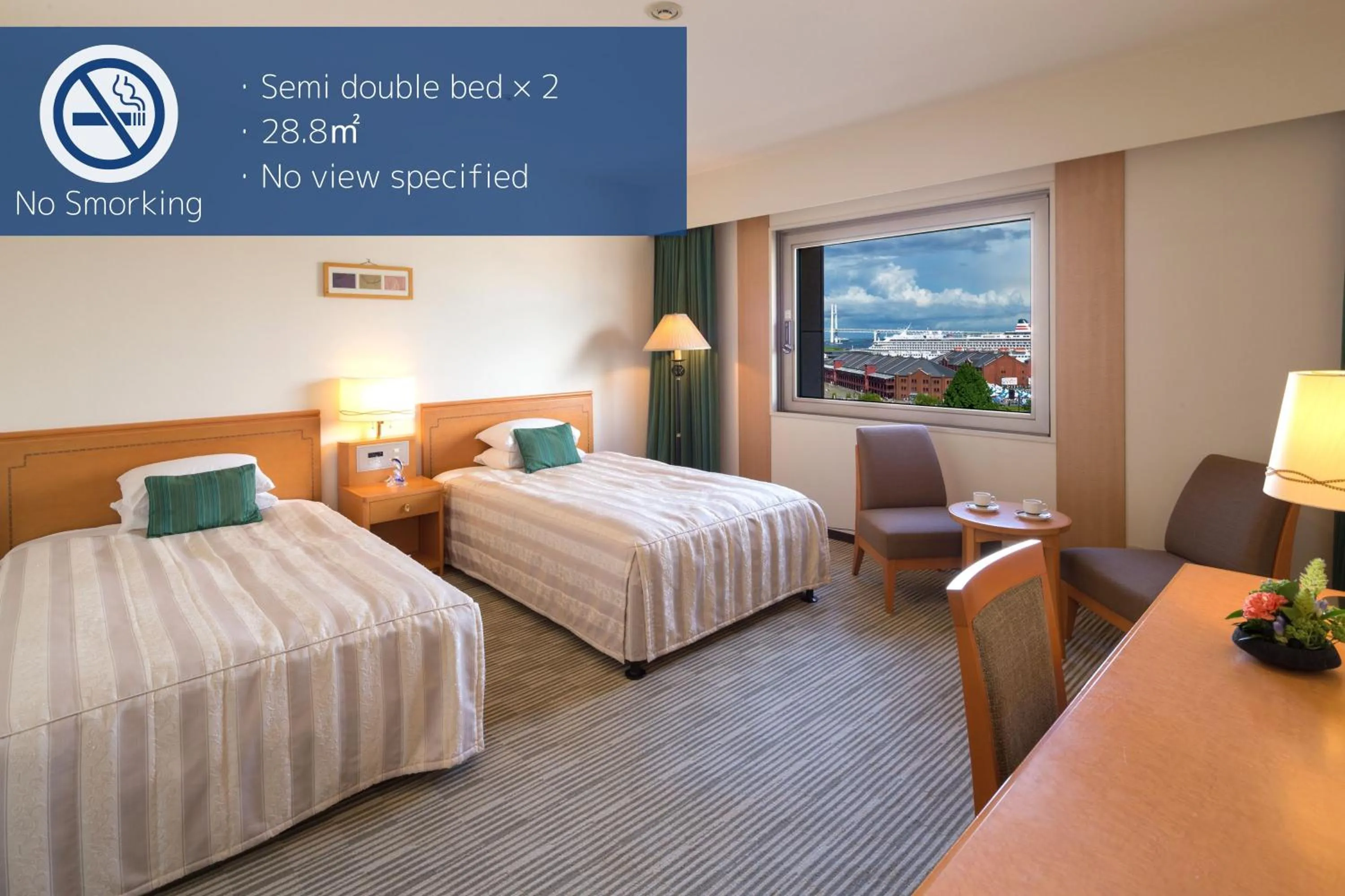 Photo of the whole room, Bed in Navios Yokohama