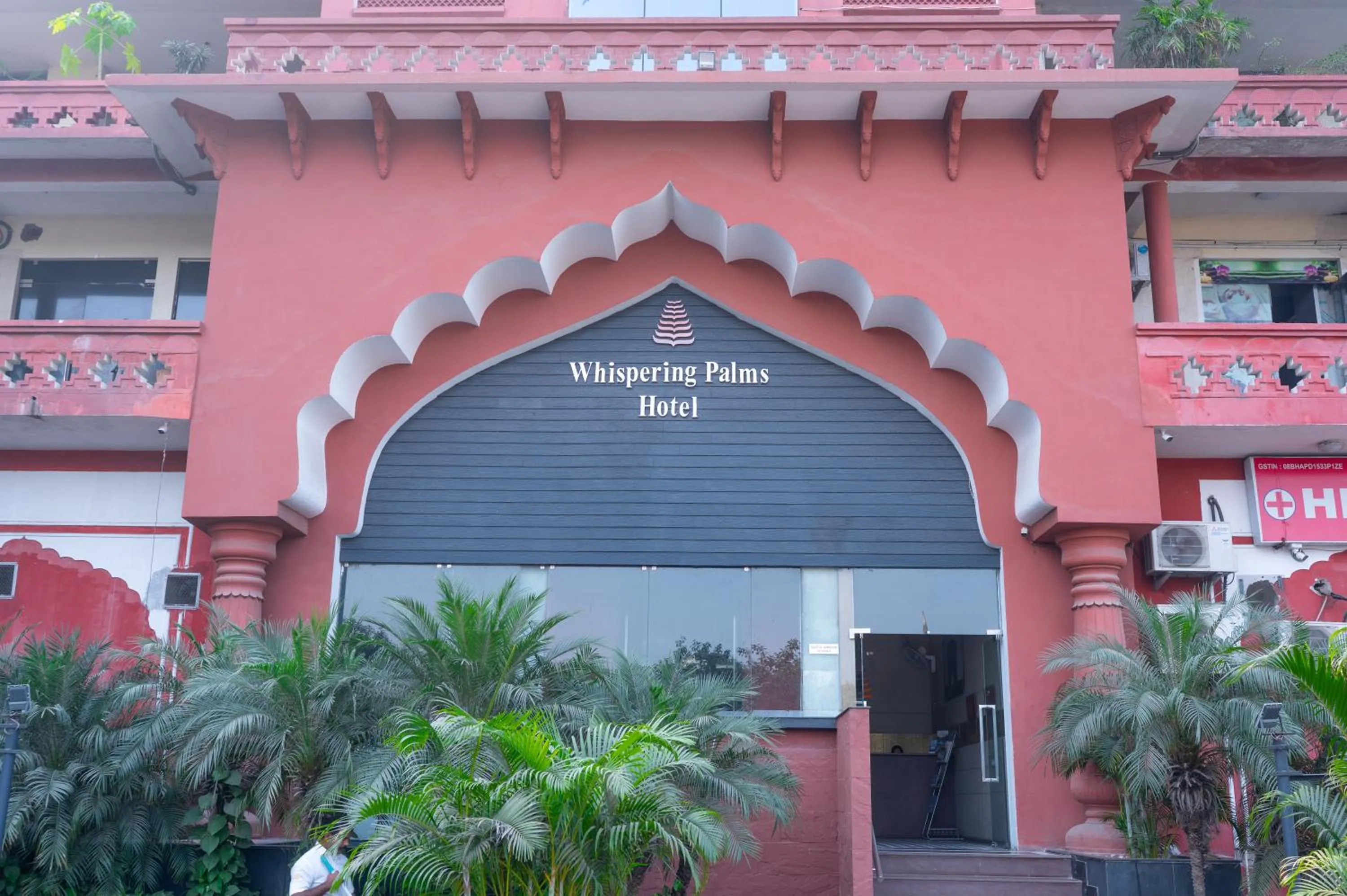 Facade/entrance in Whispering Palms Hotel Jaipur