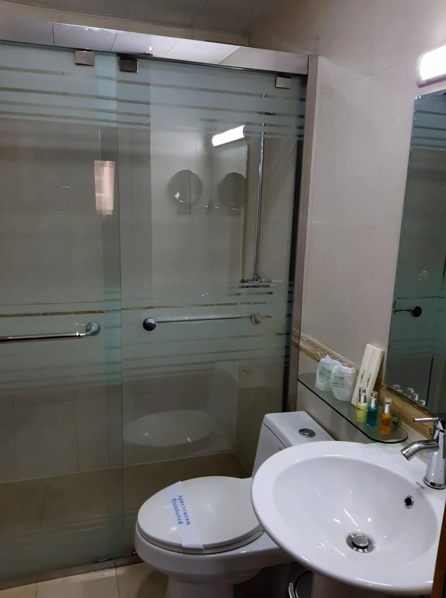 Shower in New West Hotel