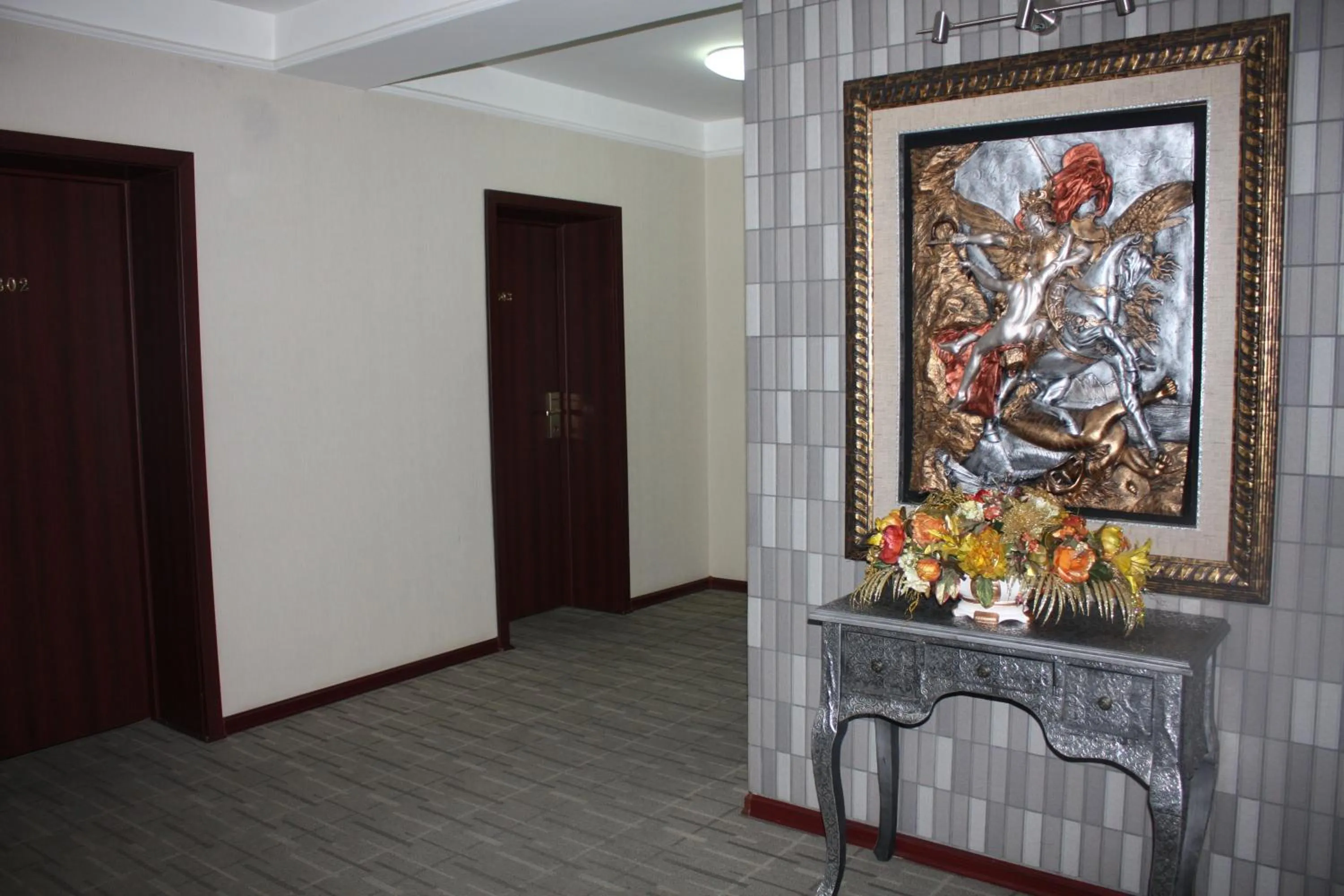 Decorative detail in New West Hotel