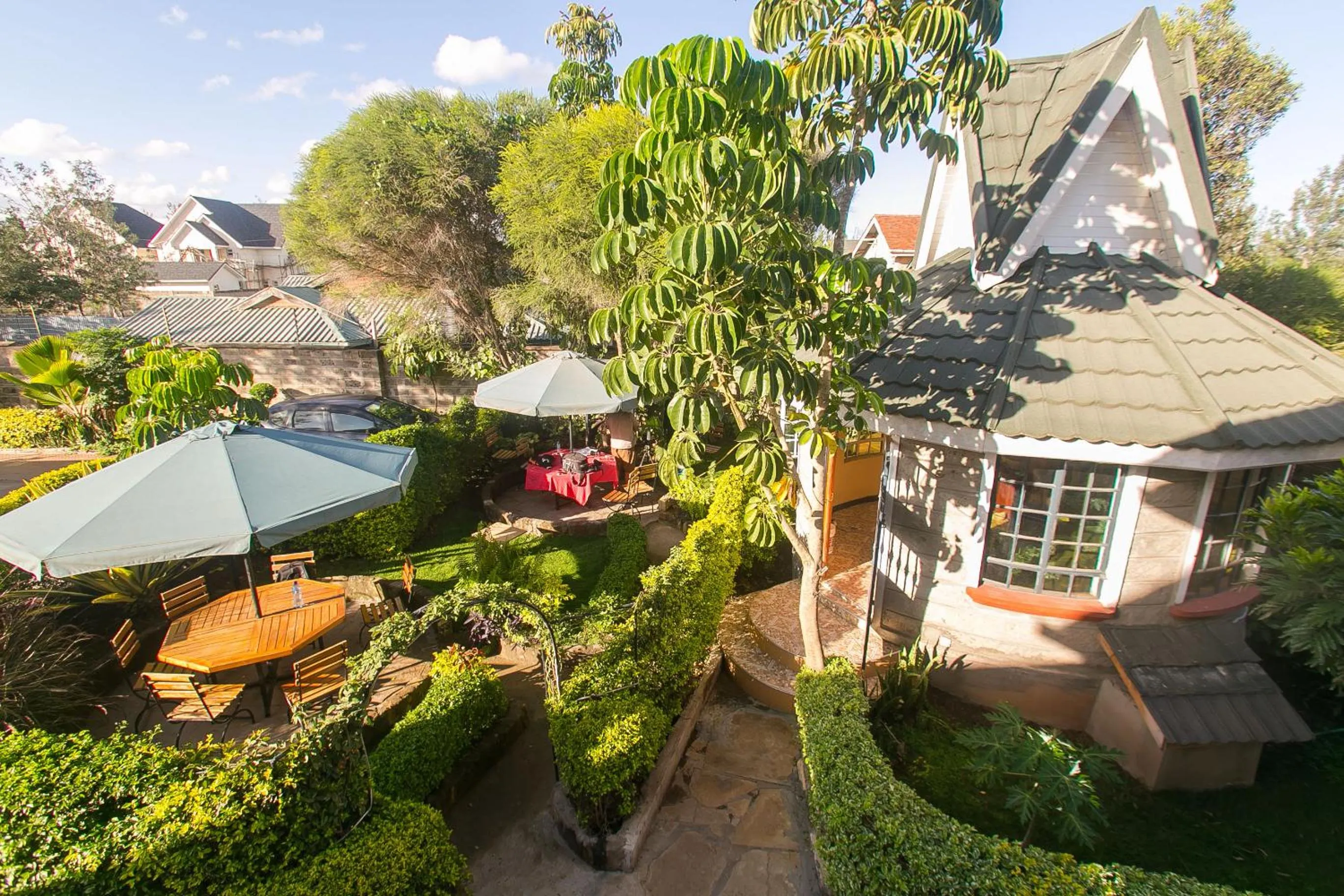 Garden view in Zarita Boutique Hotel