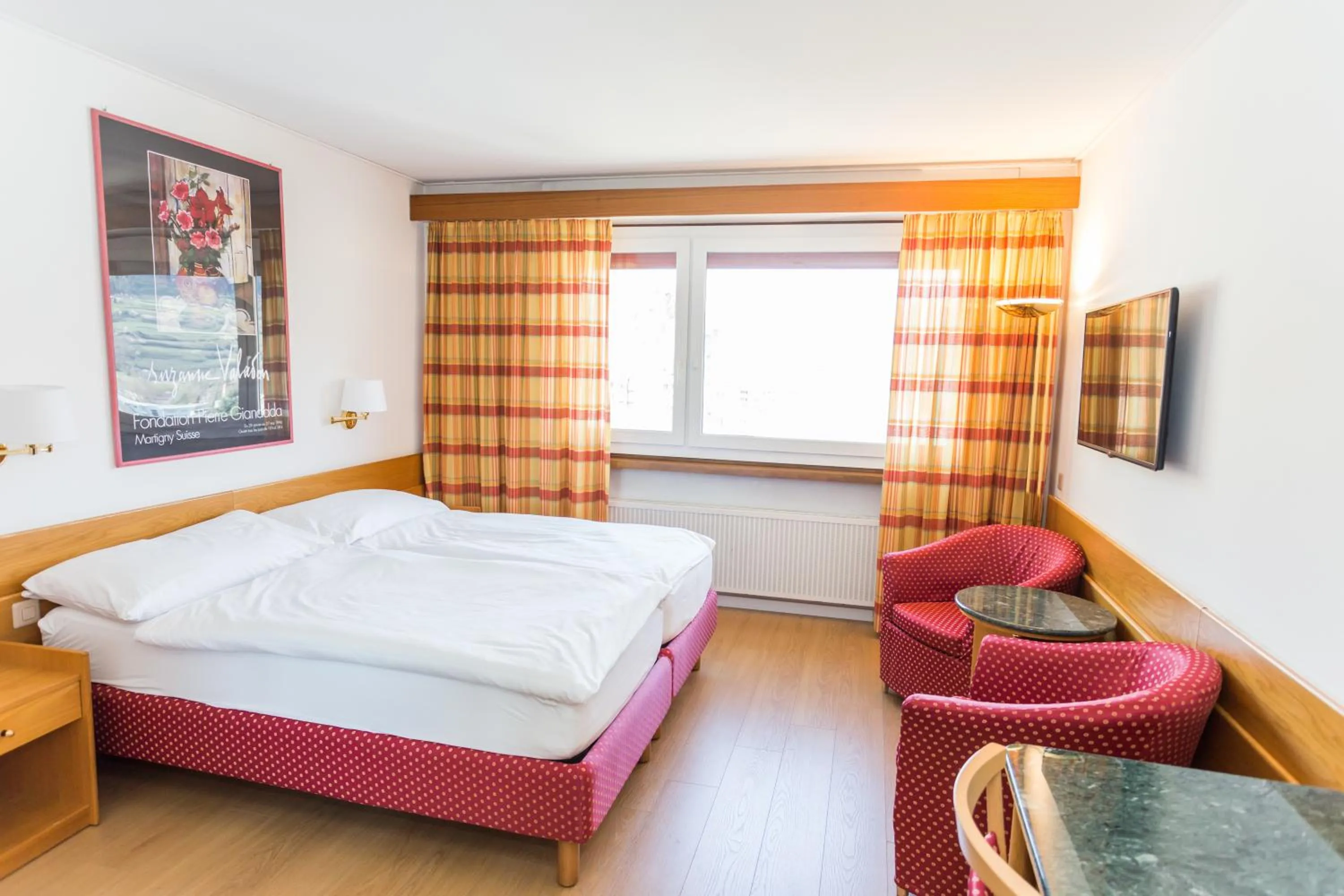 Bedroom in Hôtel du Rhône