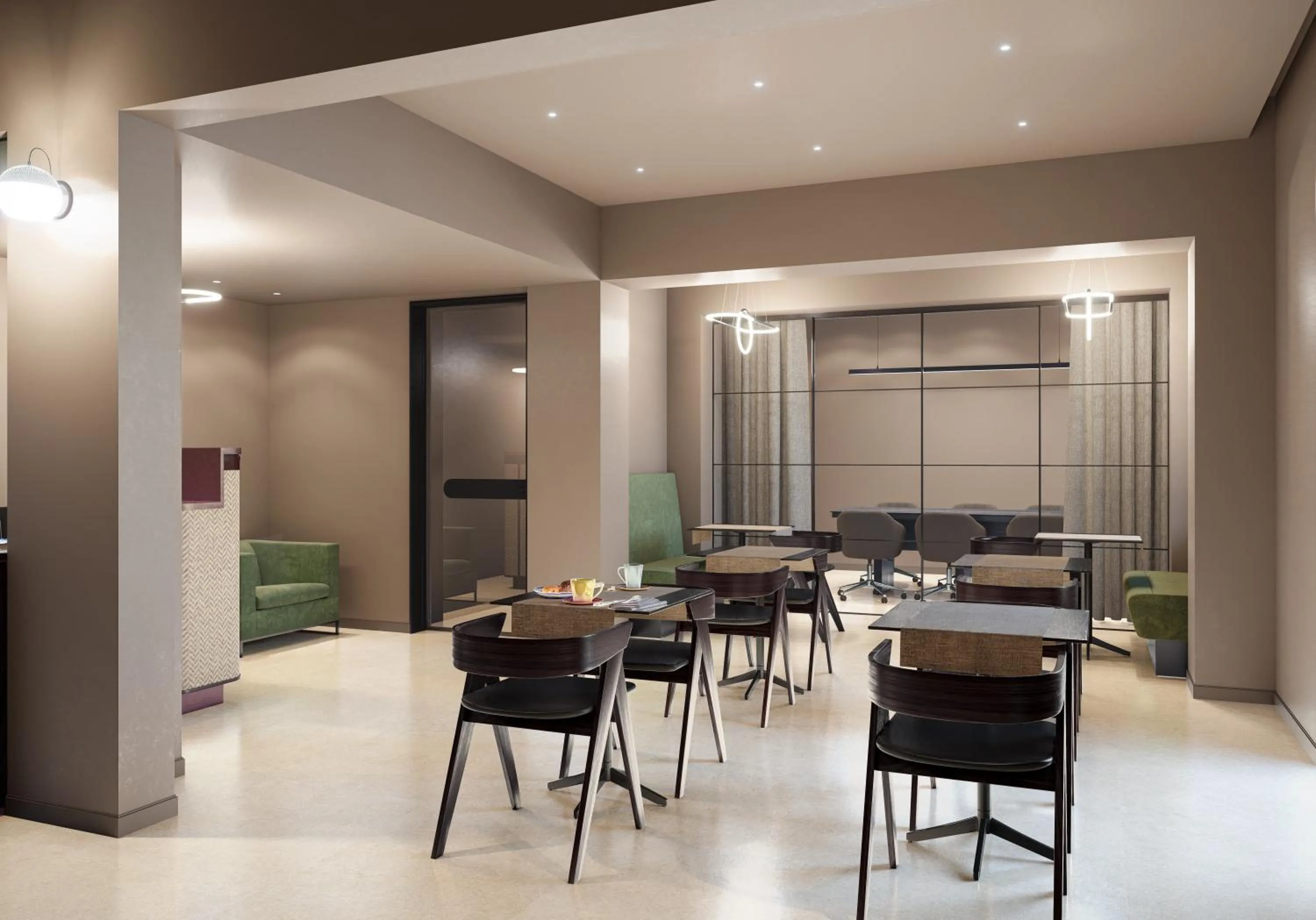 Communal lounge/ TV room in Mariette Rhodes Urban Suites