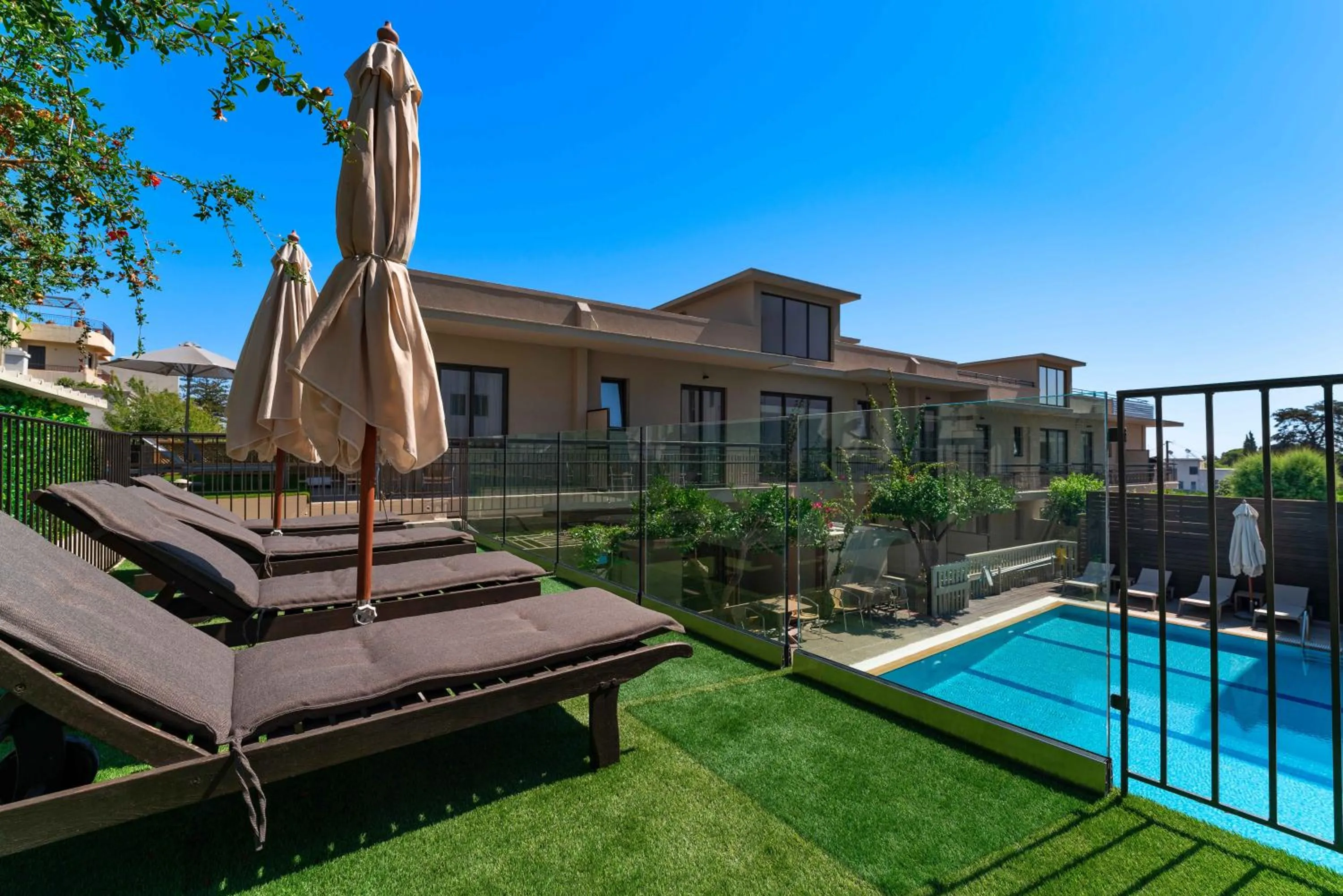 sunbed in Mariette Rhodes Urban Suites