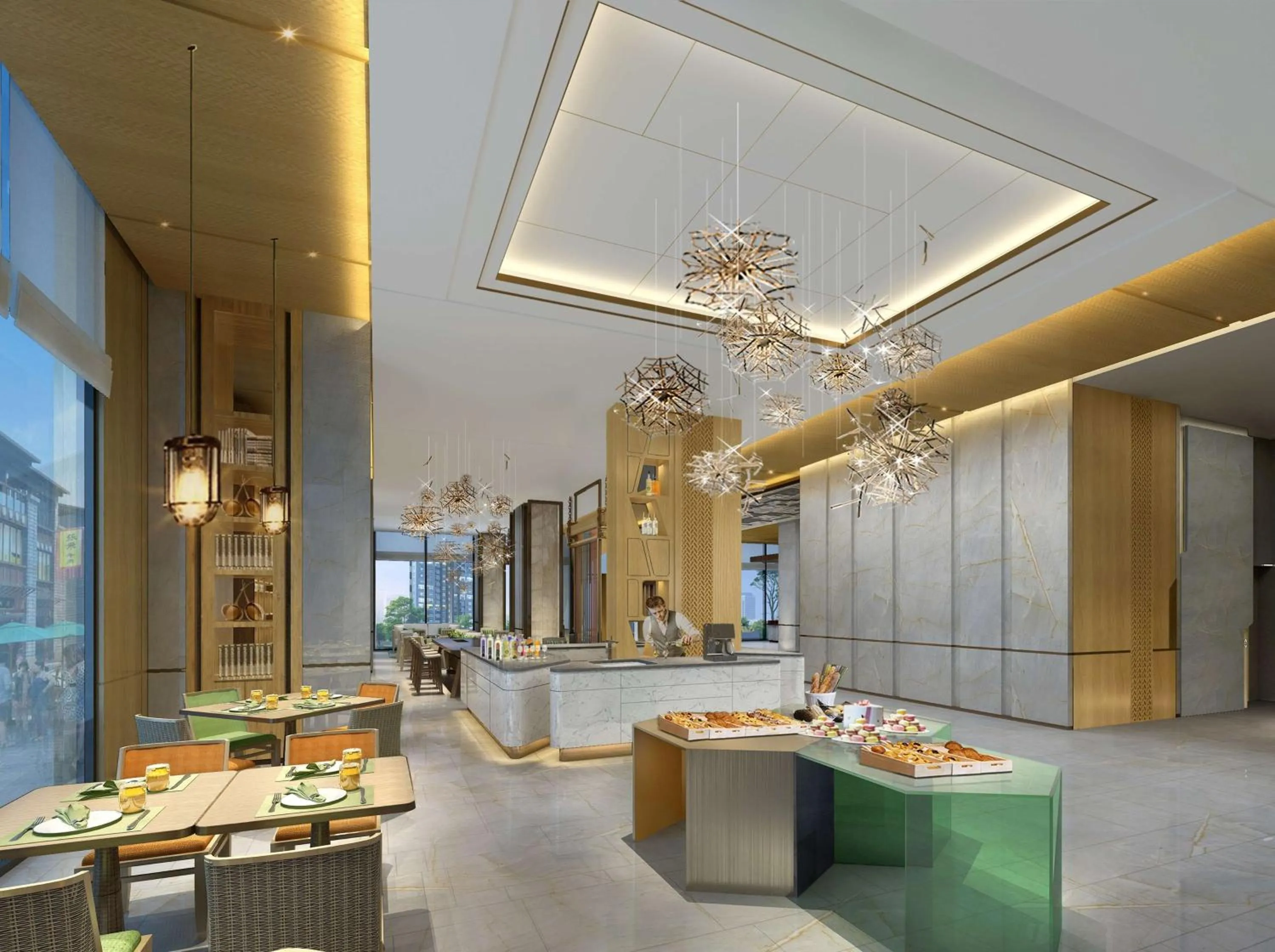 Restaurant/places to eat in Hilton Garden Inn Nujiang