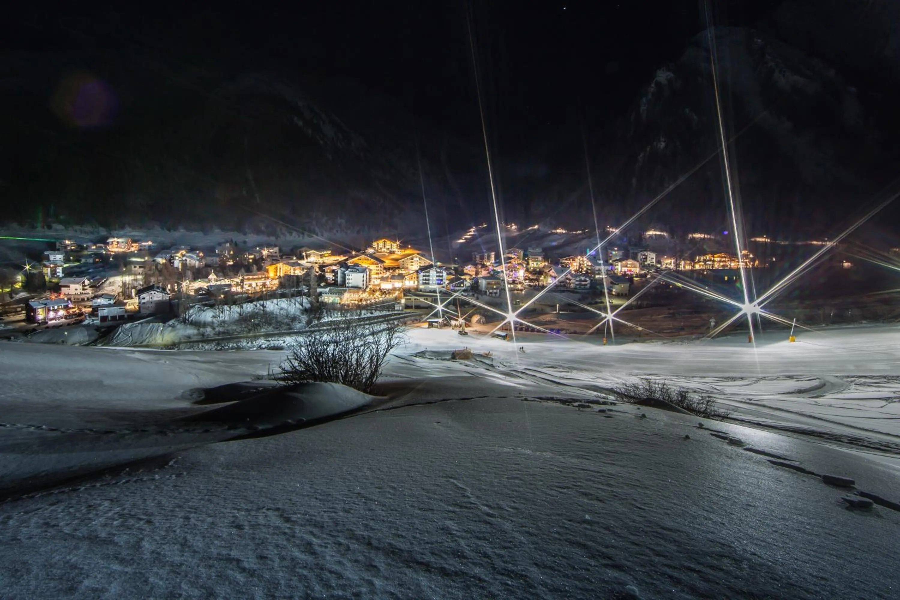 Night in Panorama Samnaun