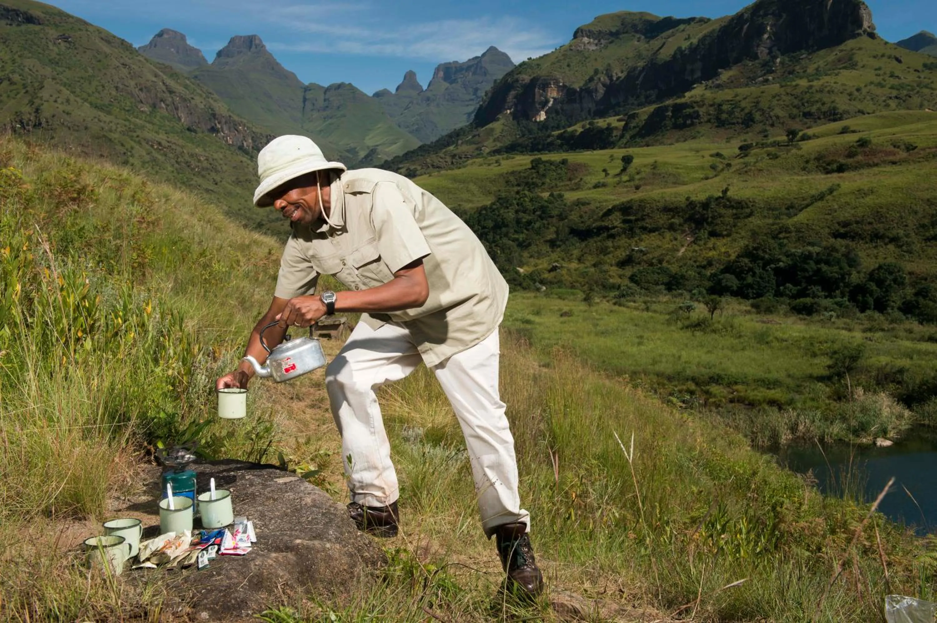 Mountain view in Cathedral Peak Hotel