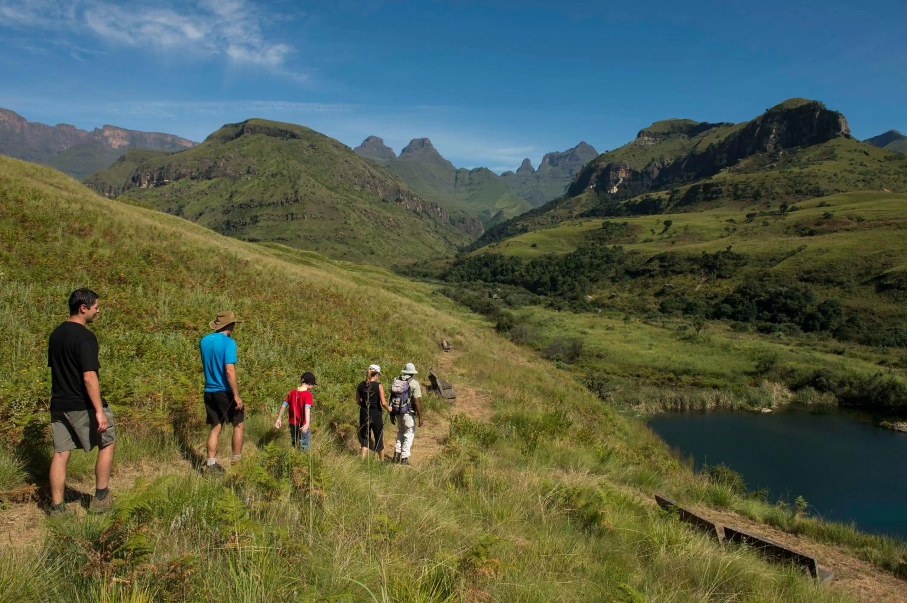 Mountain view in Cathedral Peak Hotel