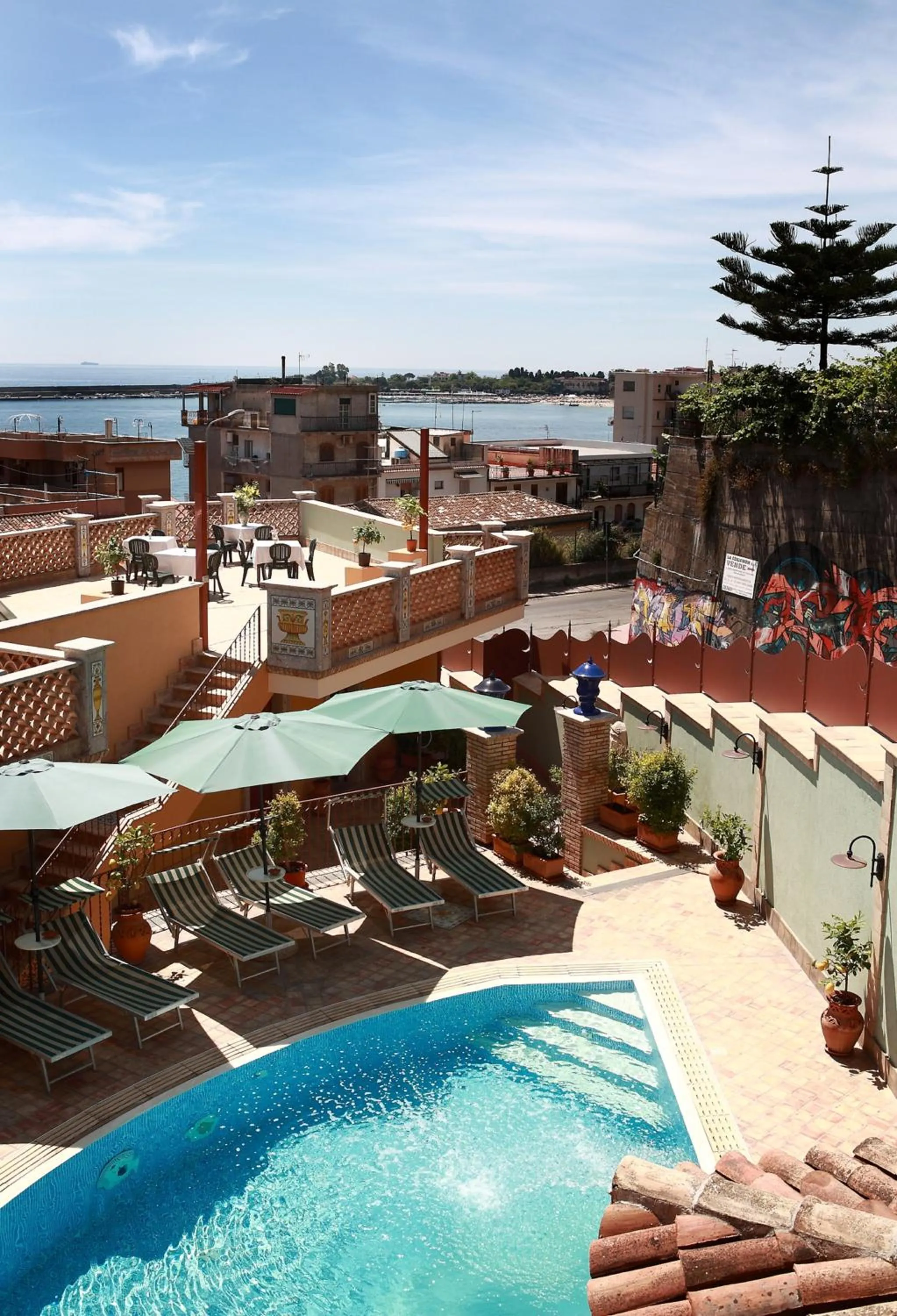 Pool view in Villa Cristina